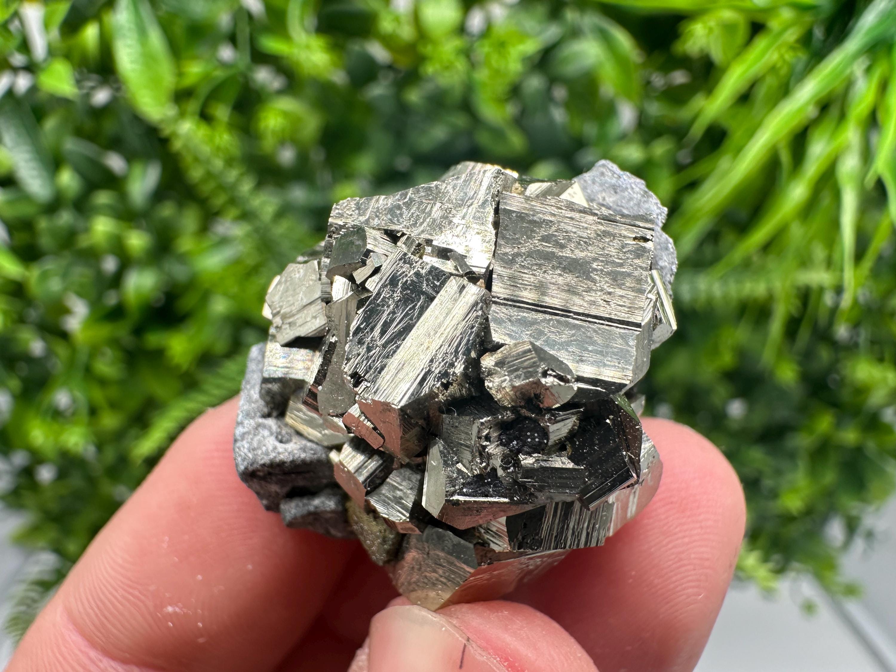 Pyrite on Sphalerite, Bulgaria Mineral Specimen, Home Decor Stone