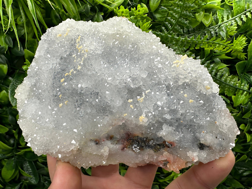 Chlorite Chalcedony Quartz Cluster, Madan Bulgaria Mineral Specimen