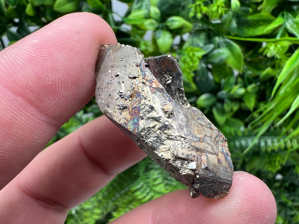 Rare Rainbow Pyrite Cluster: Borieva Mine, Bulgaria