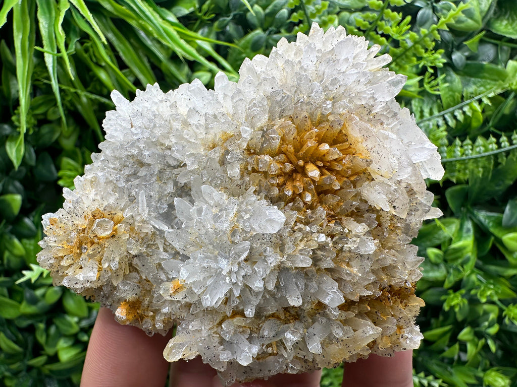 Transparent Quartz Cluster with Mineral Inclusions, Bulgaria