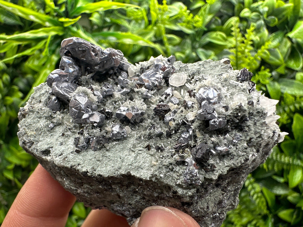 Galena Sphalerite Pyrite on Quartz, Madan Bulgaria Mineral Decor