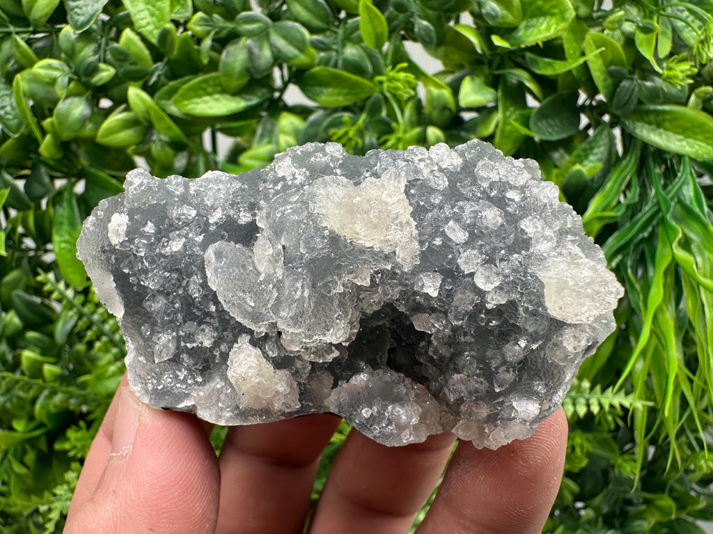 Apophyllite Stilbite on Chalcedony, India Crystal Specimen