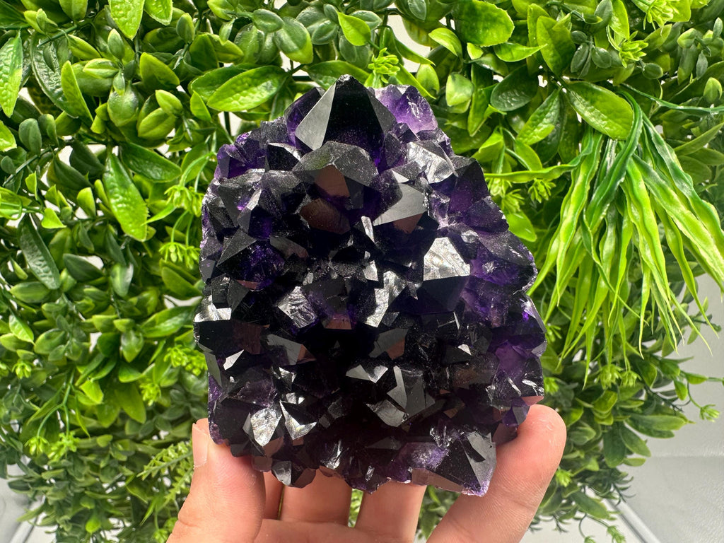 Uruguay Amethyst Crystal: Purple Quartz Home Decor, Energy Stone