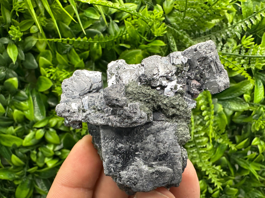 Skeletal Galena Cluster: Natural Mineral Specimen, Home Decor Crystal