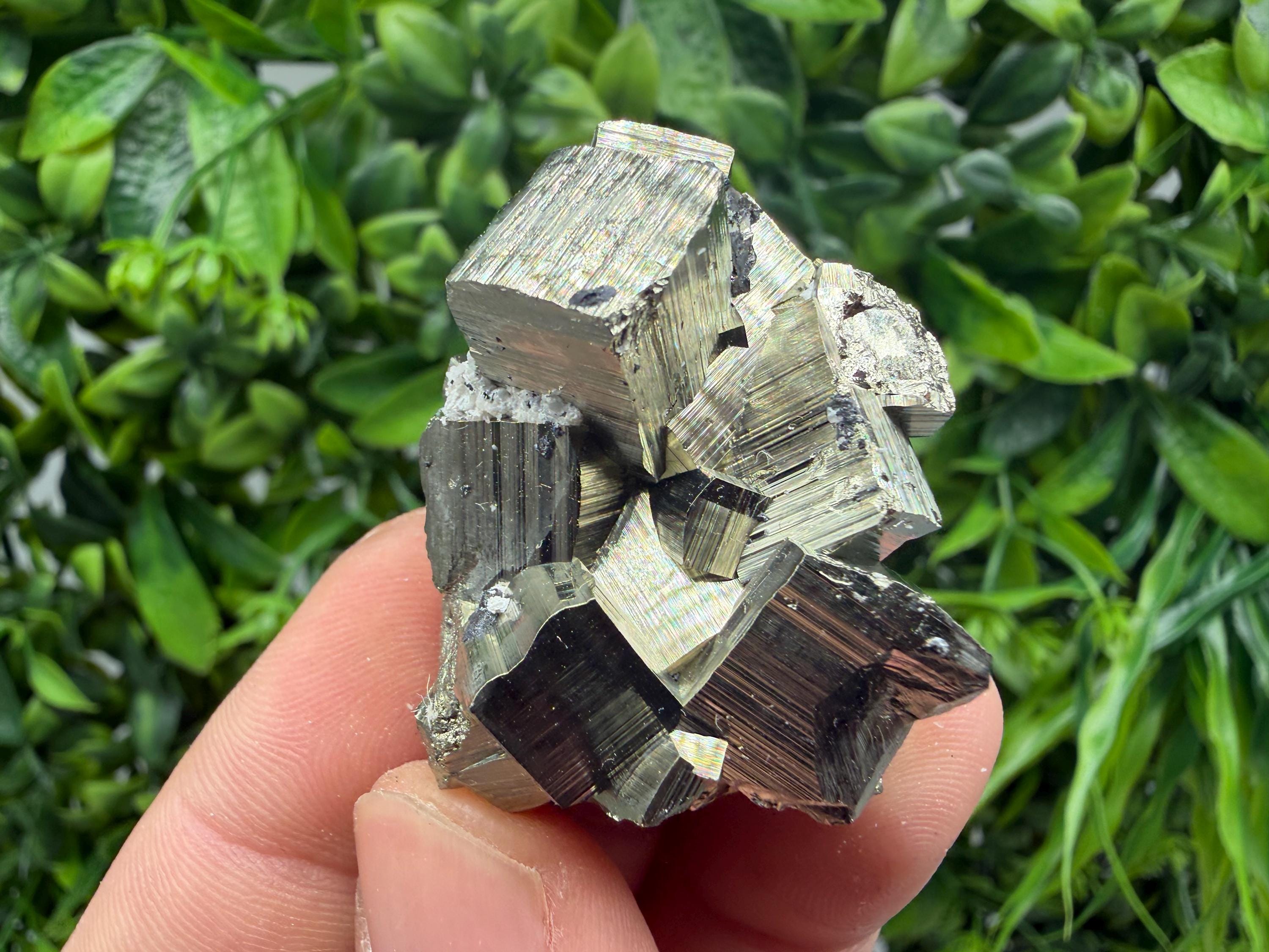 Rare Floating Pyrite Cluster, Fool’s Gold Crystal Decor