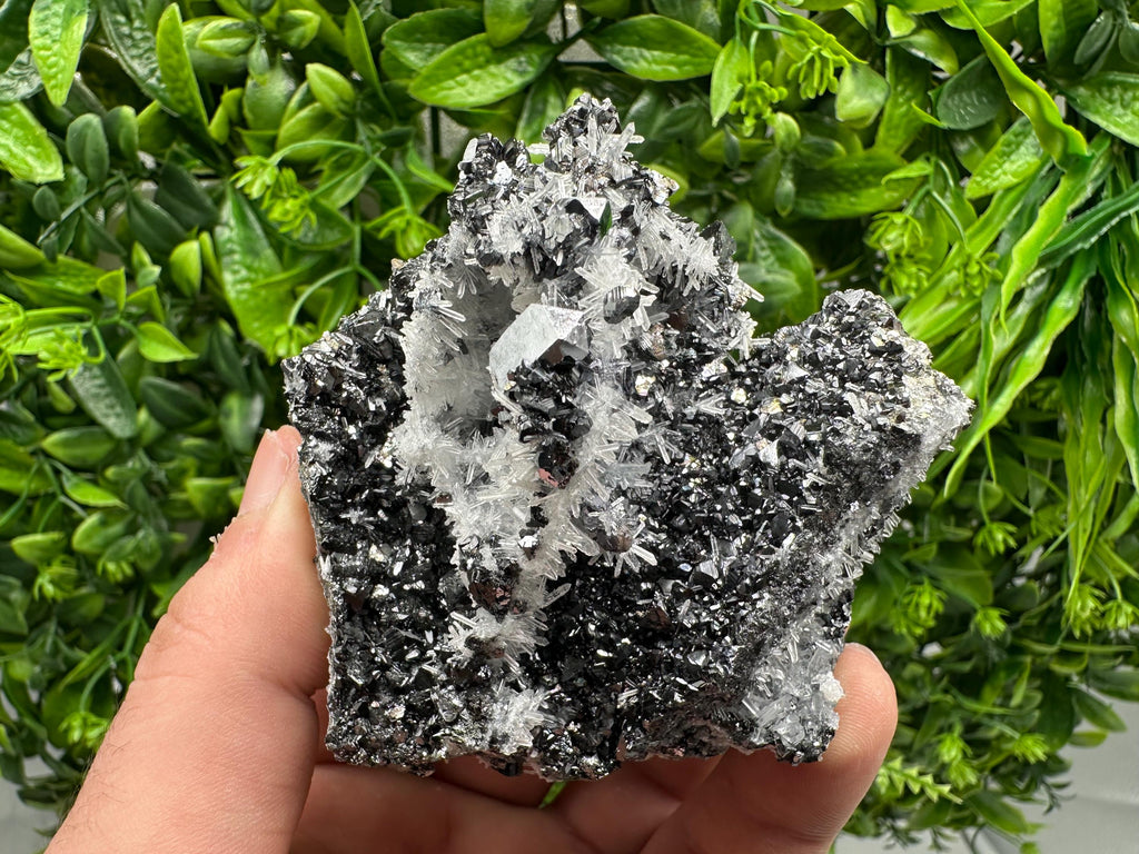 Melted Galena Sphalerite Calcite Pyrite Quartz Mineral Specimen, Borieva Mine Souvenir Crystal Home Decor