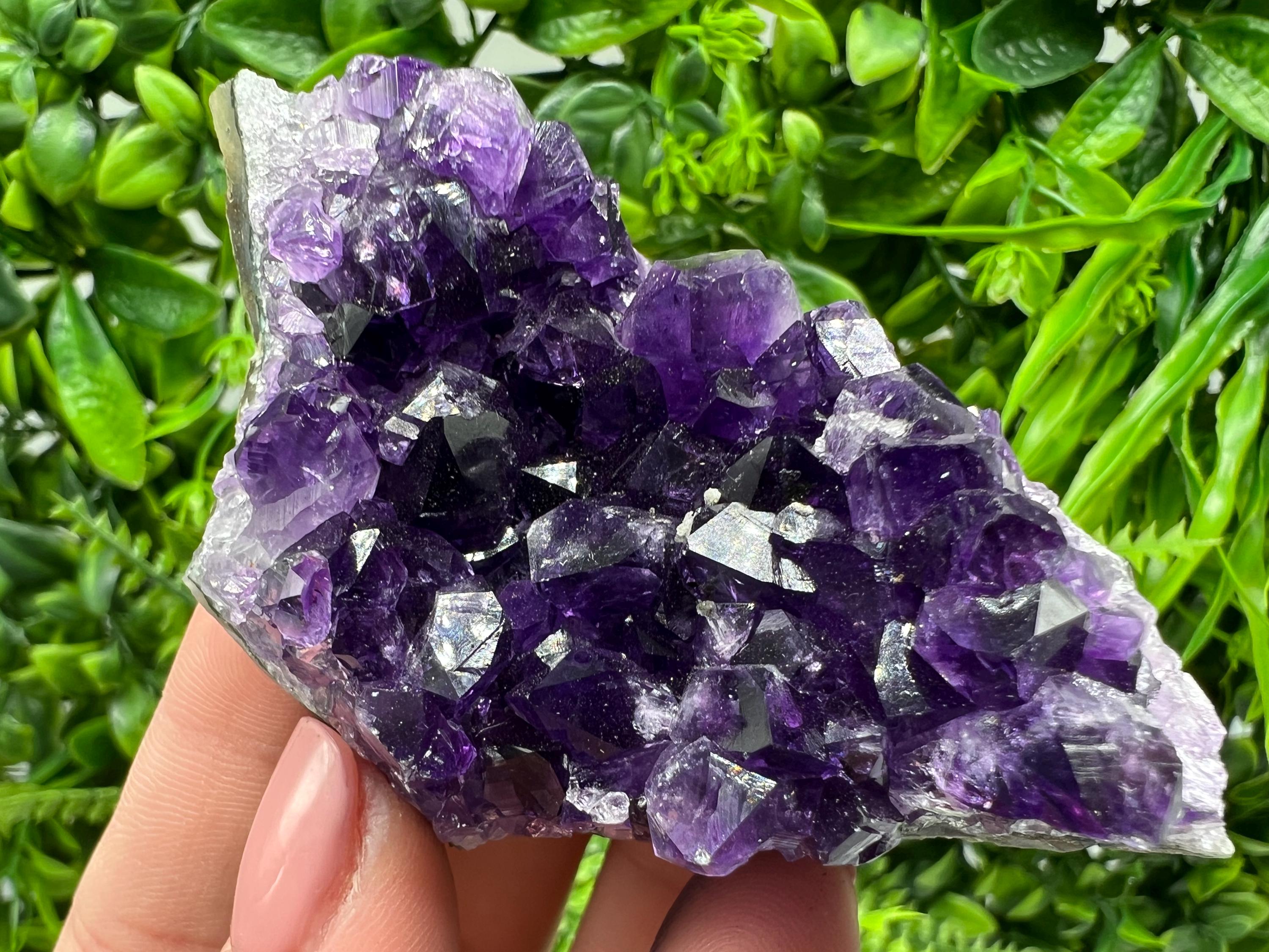 Uruguay Amethyst Crystal: Purple Quartz Home Decor, Energy Stone