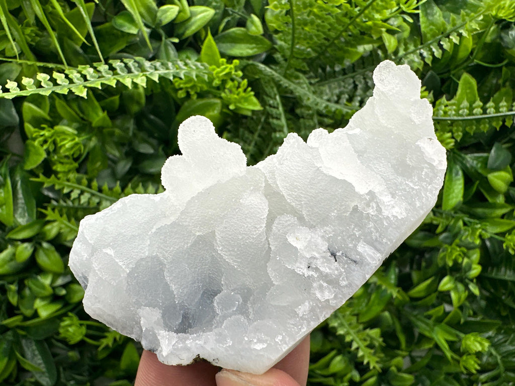 Natural Chalcedony Specimen: India Crystal, Rare Home Decor (10/6/3.5 cm)