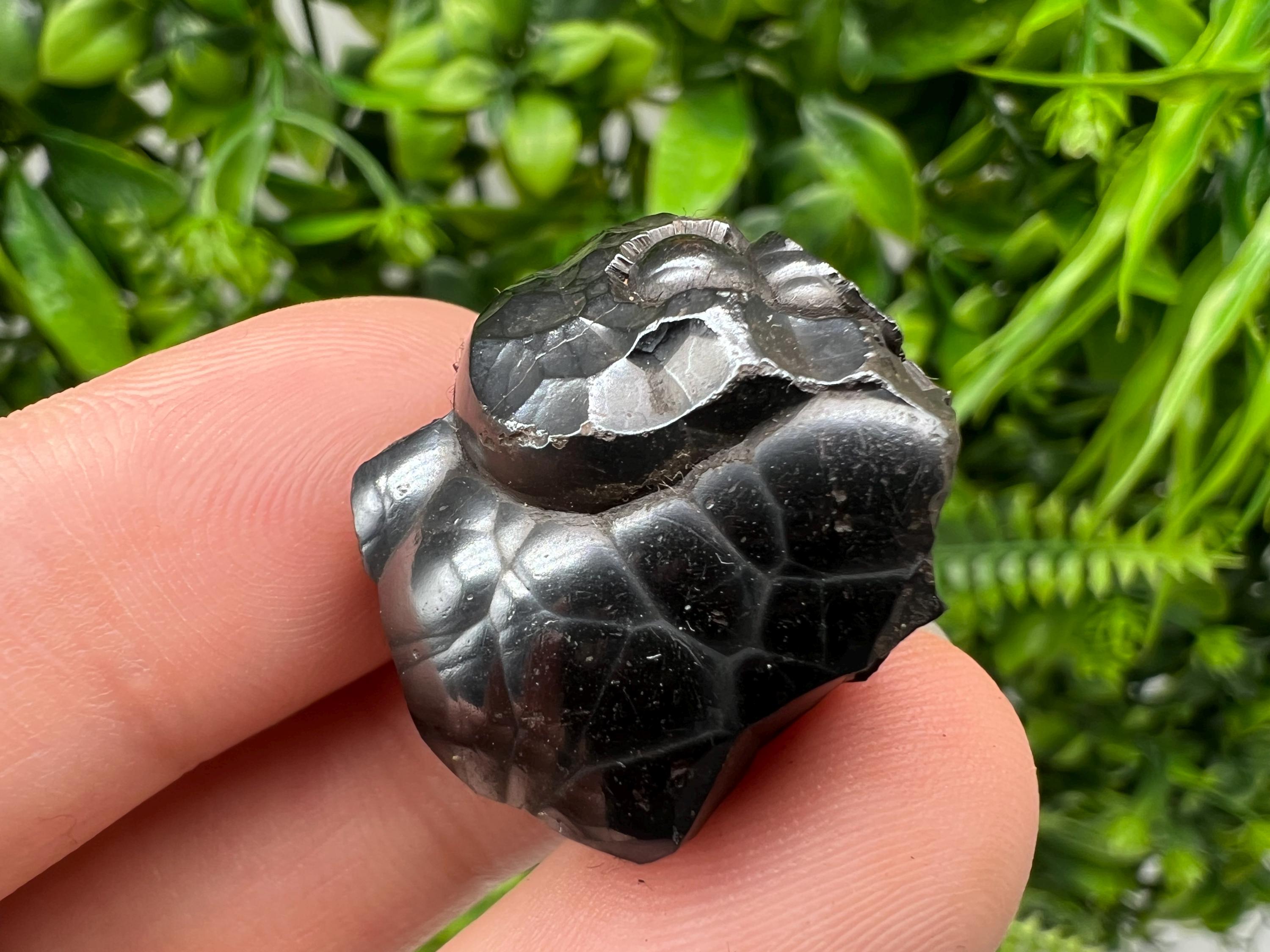 Botryoidal Black Hematite Specimen: Moroccan Crystal, Chakra Reiki
