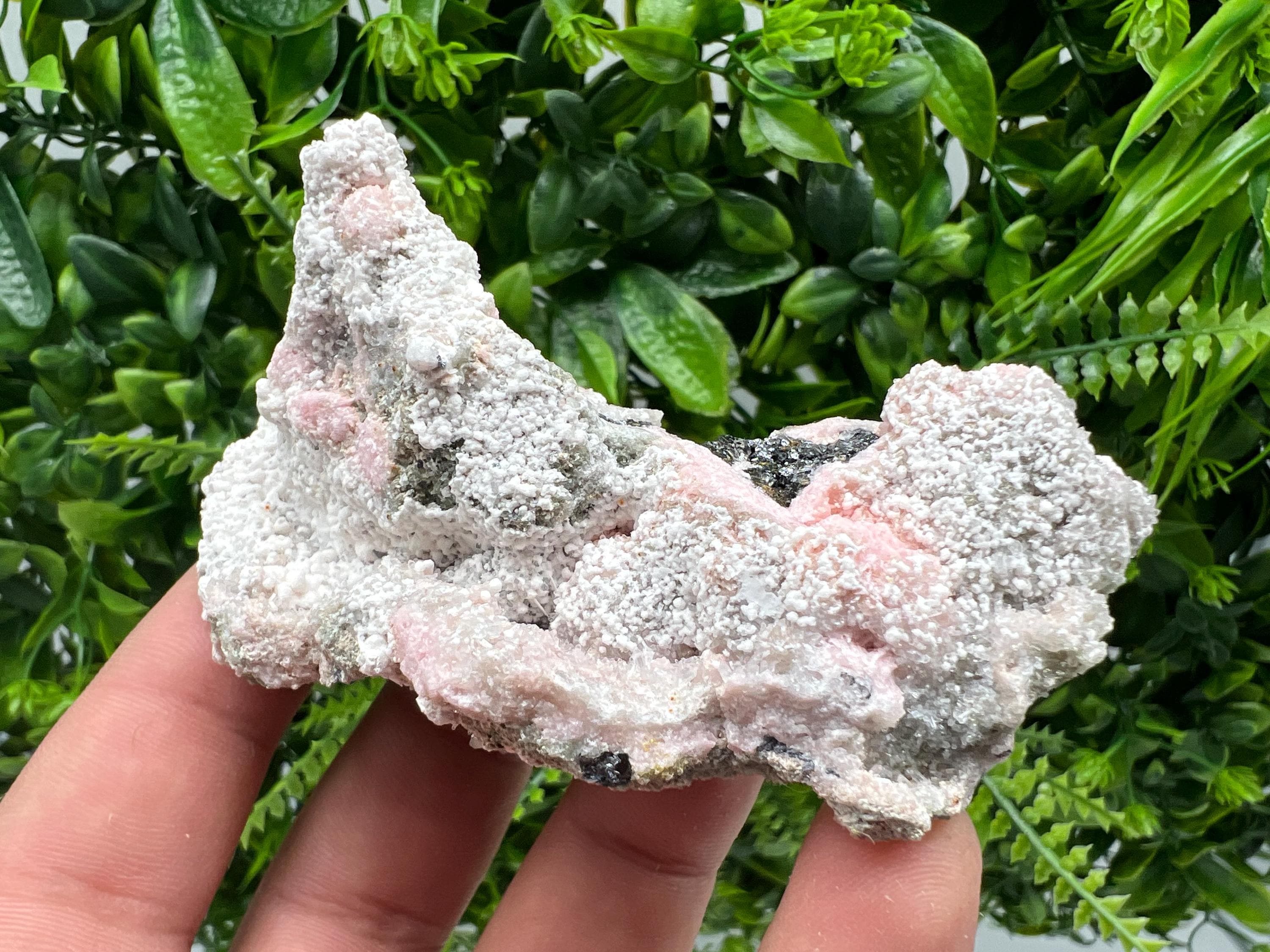 RARE Rhodochrosite with Calcite, Starnica Mine, Bulgaria