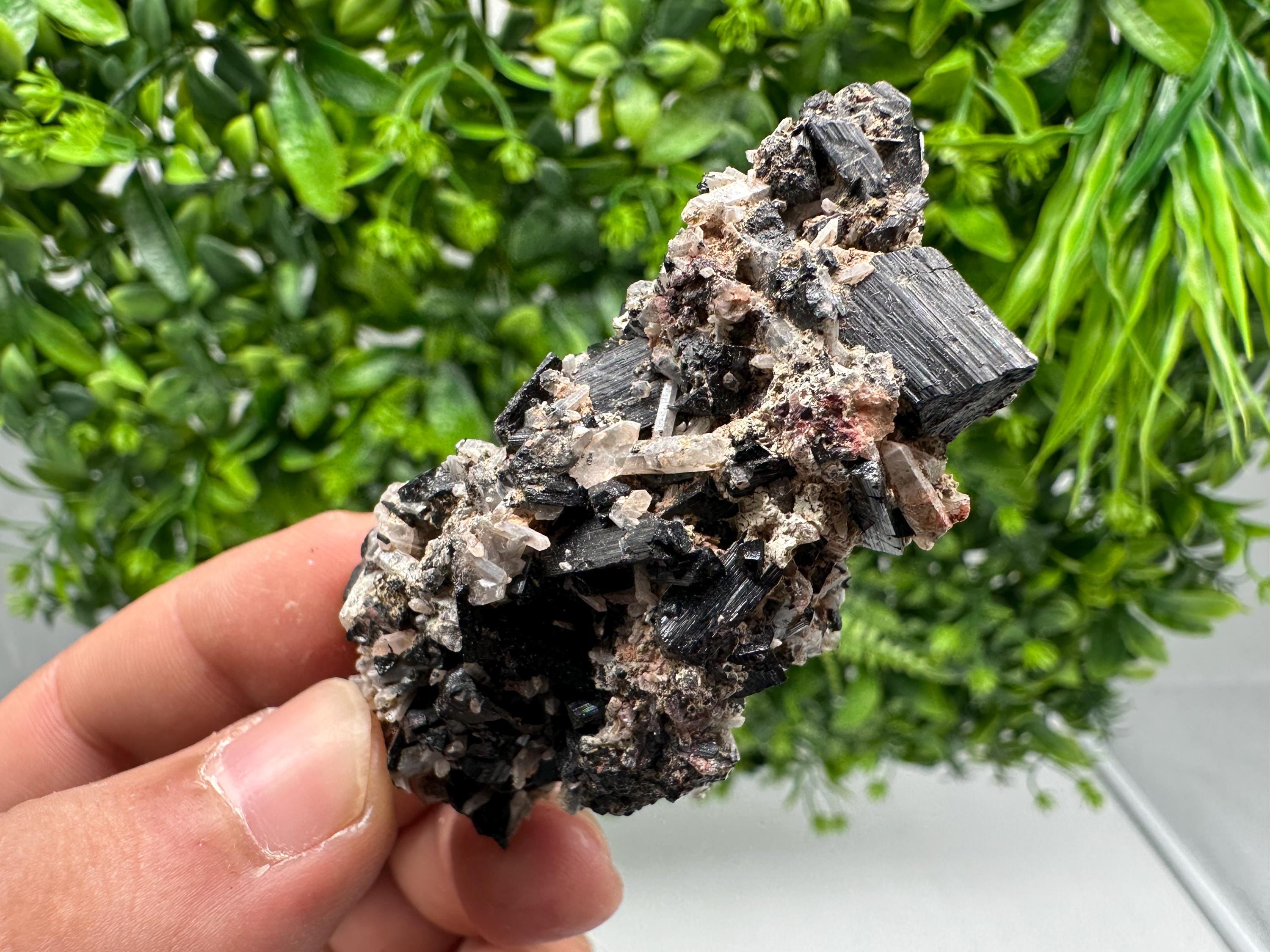 Rare Tourmaline,Rubellite from Vitosha Mountain,Bulgaria,Large Black Tourmaline,Rubellite,mineral specimen,collection,collections Tourmaline