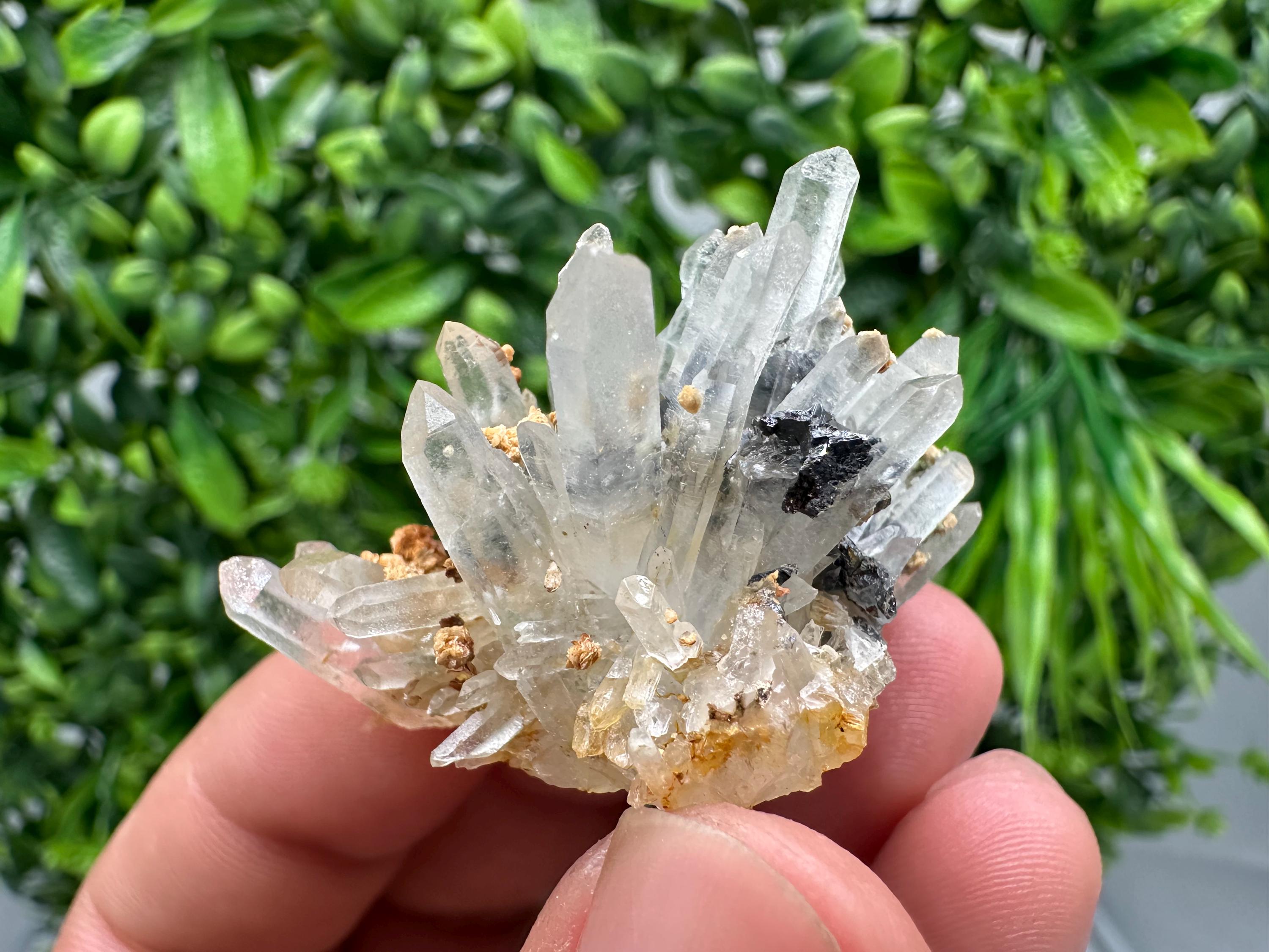 Stunning Quartz whit Siderite,Sphalerite,Hematite from 9th September mine,natural,collectible mineral specimen,home decor stone,gift,crystal