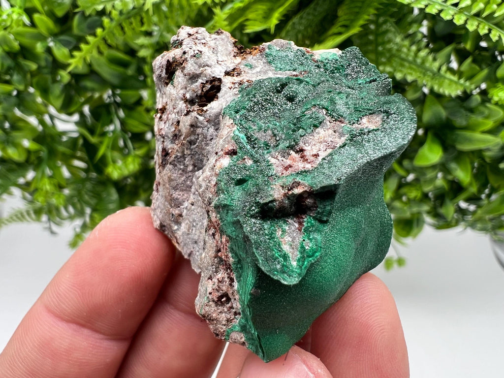 Green Polished Malachite Crystal from Congo, Chakra Stone