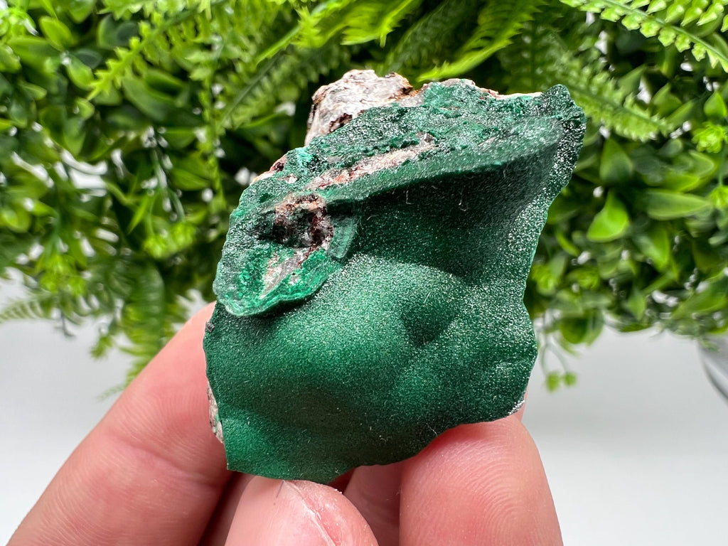 Green Polished Malachite Crystal from Congo, Chakra Stone