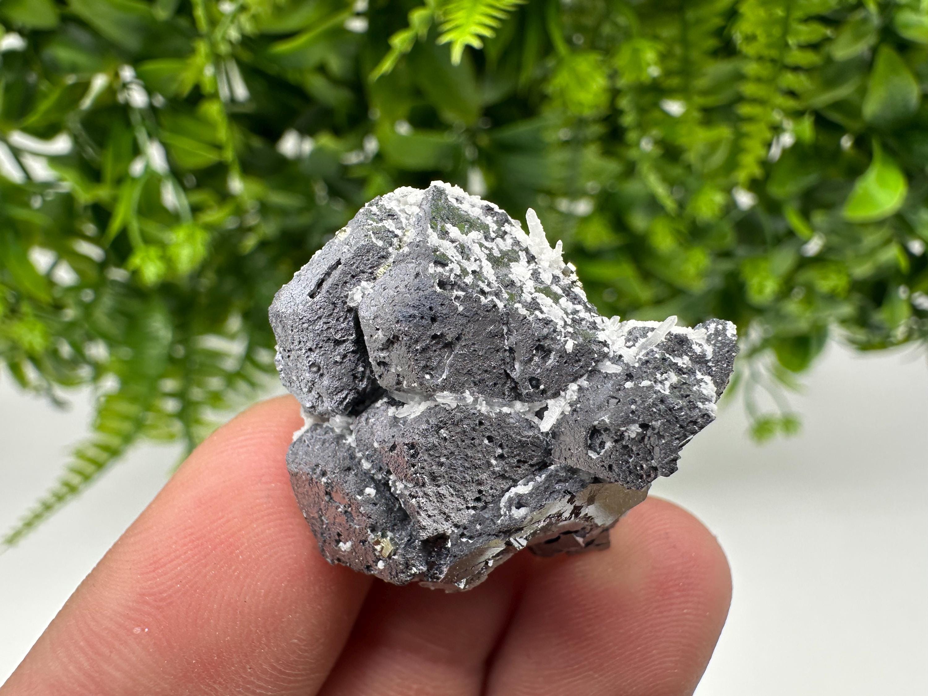Skeletal Galena on Quartz, Bulgaria Mineral Specimen