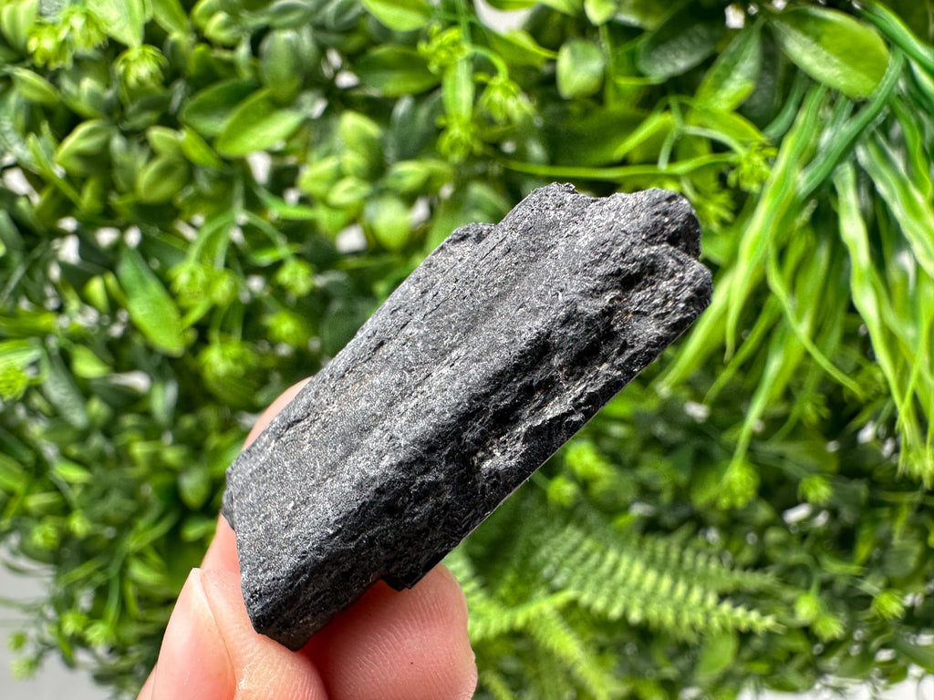 Natural Black Tourmaline Crystal – Raw Protective Stone, Healing Crystal, Grounding Mineral Gift