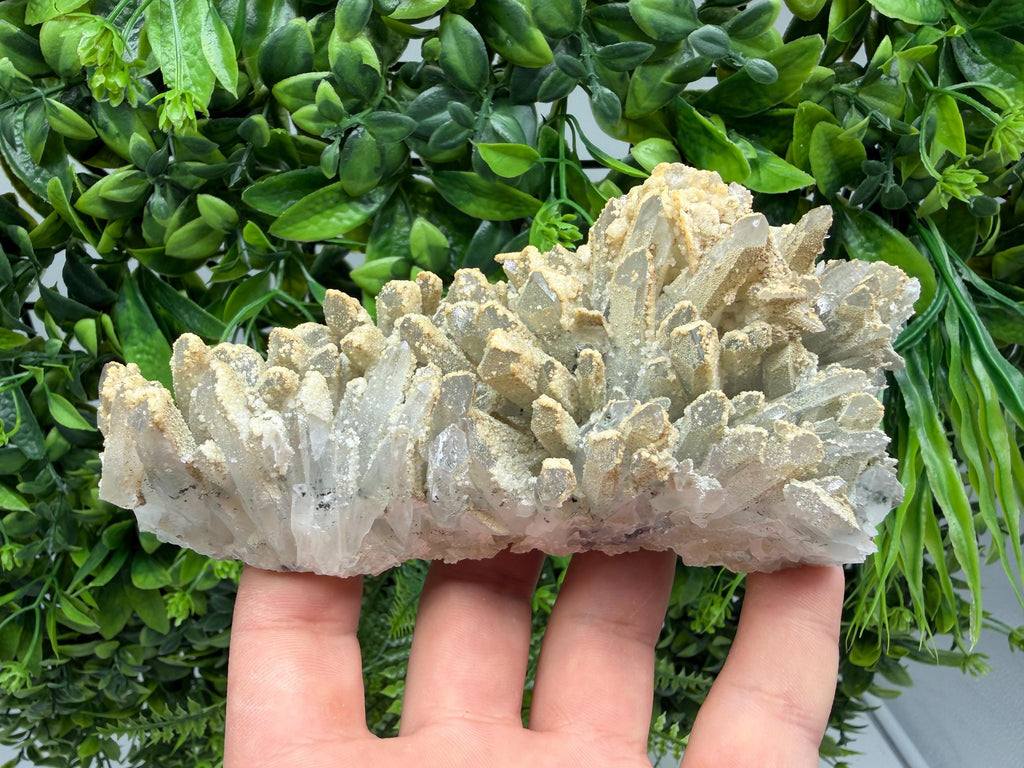 Stunning Transparent Quartz on Chlorite Matrix white Calcite from Borieva mine,Madan,Bulgaria,collection mineral specimen,home decor,gift