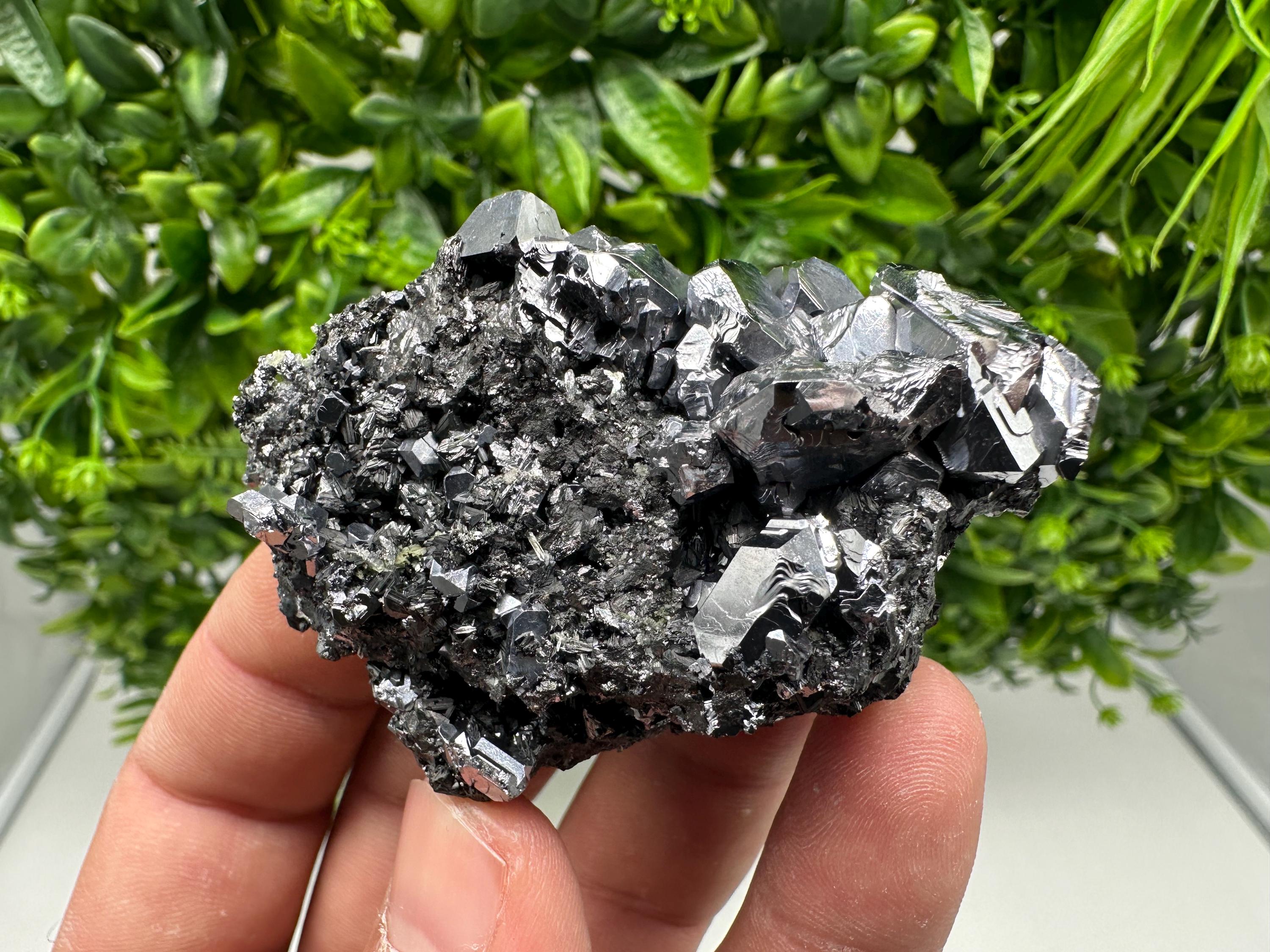 Sphalerite Galena Crystal Cluster with Quartz, Epidote & Chlorite