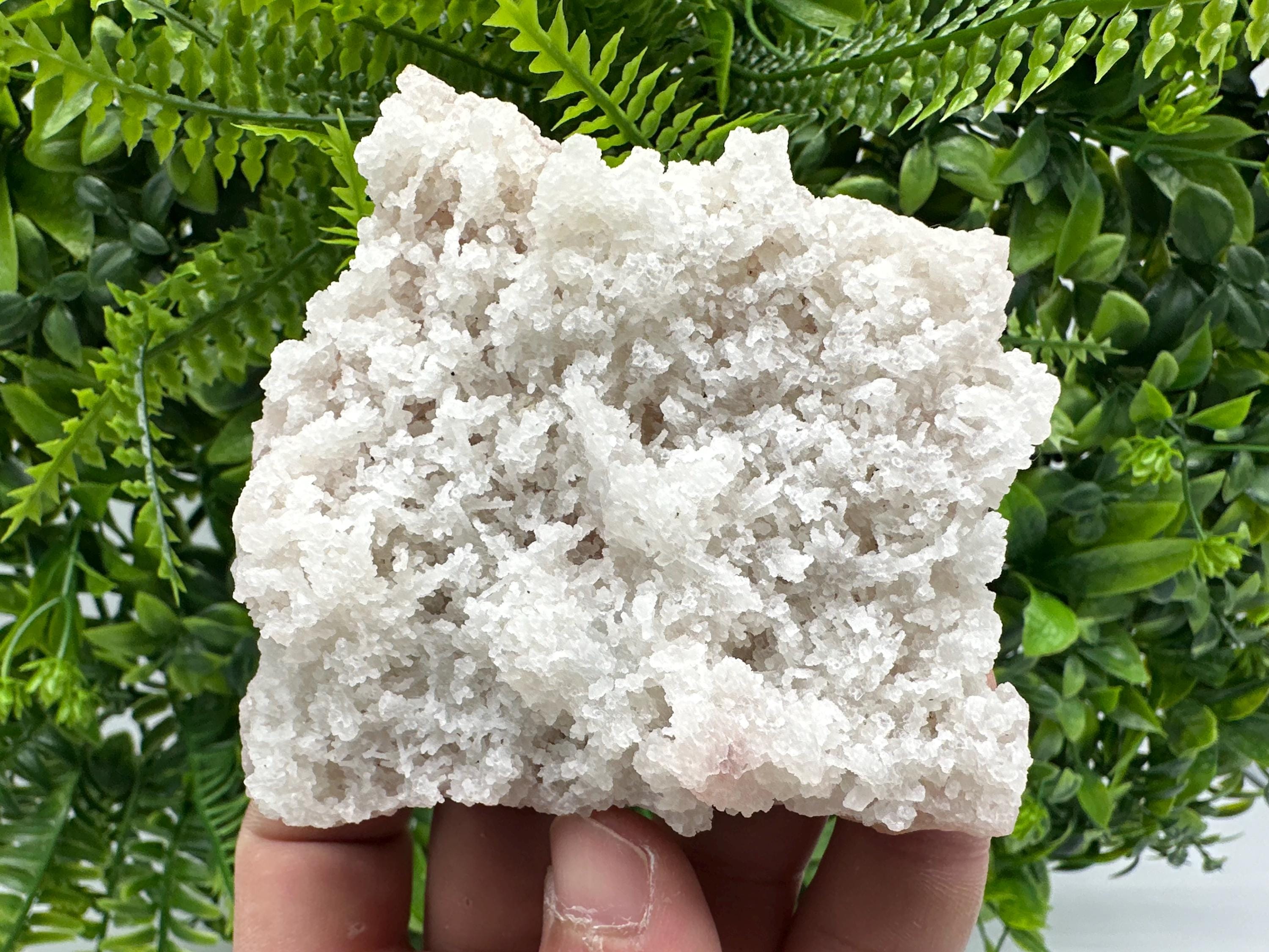 Natural Chalcedony Specimen: India Crystal Mineral, Home Decor