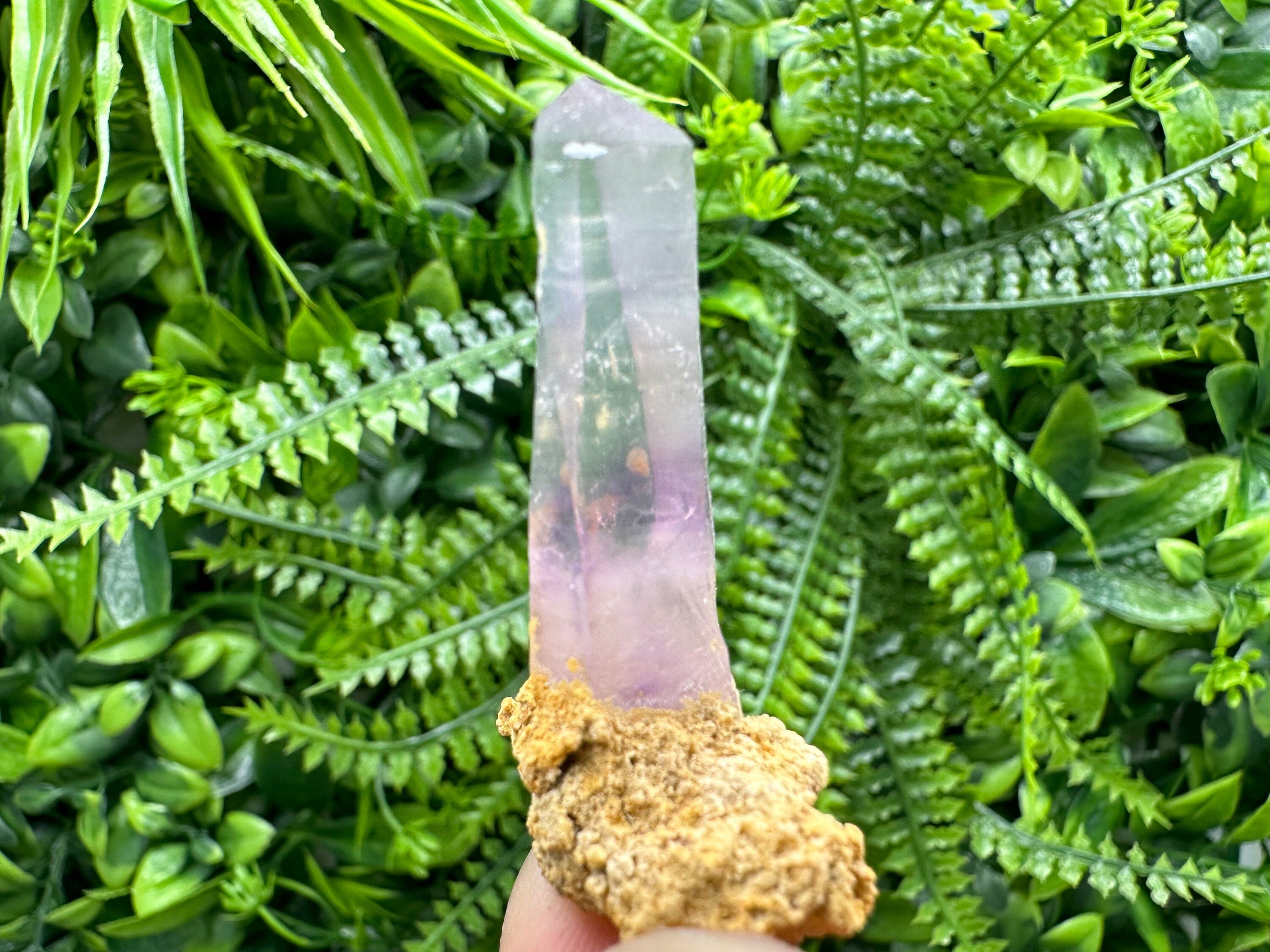 Amethyst Phantom Quartz Crystal, Chalcedony & Chlorite Inclusions