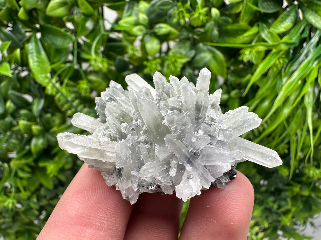 Chlorite Quartz Cluster, Borieva Mine Mineral Specimen