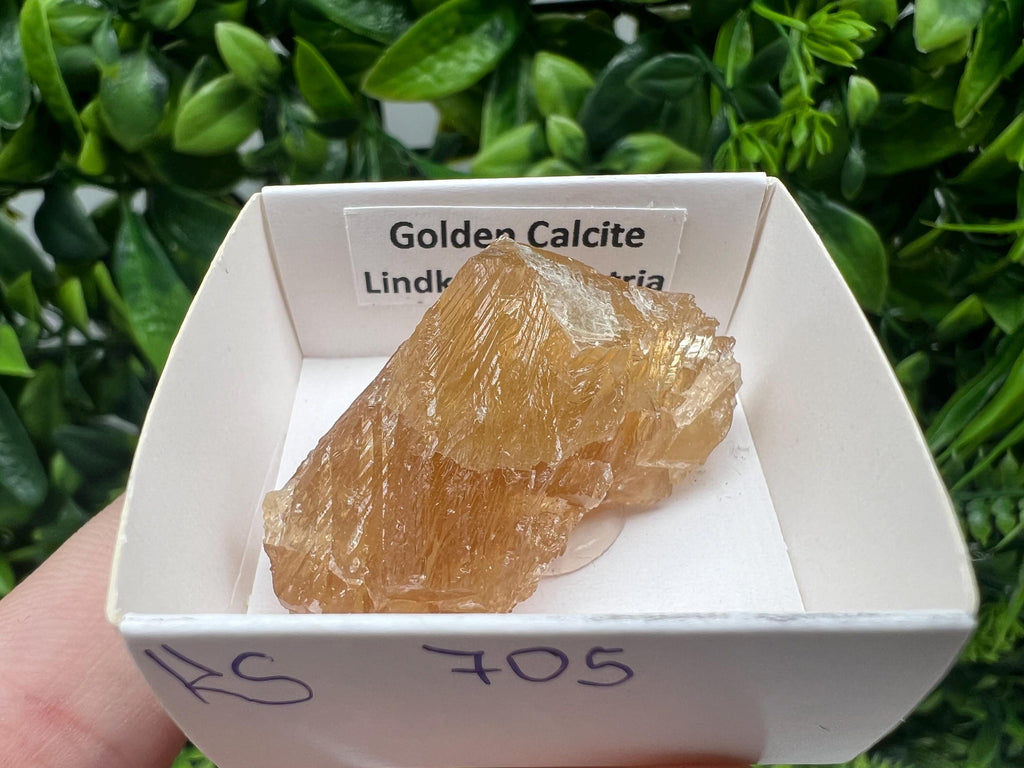 Raw Honey Calcite Stone: Golden Yellow Crystal (4/2.5 cm