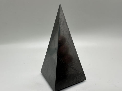 8cm Shungite Pyramid: EMF & 5G Protection, Healing Crystal