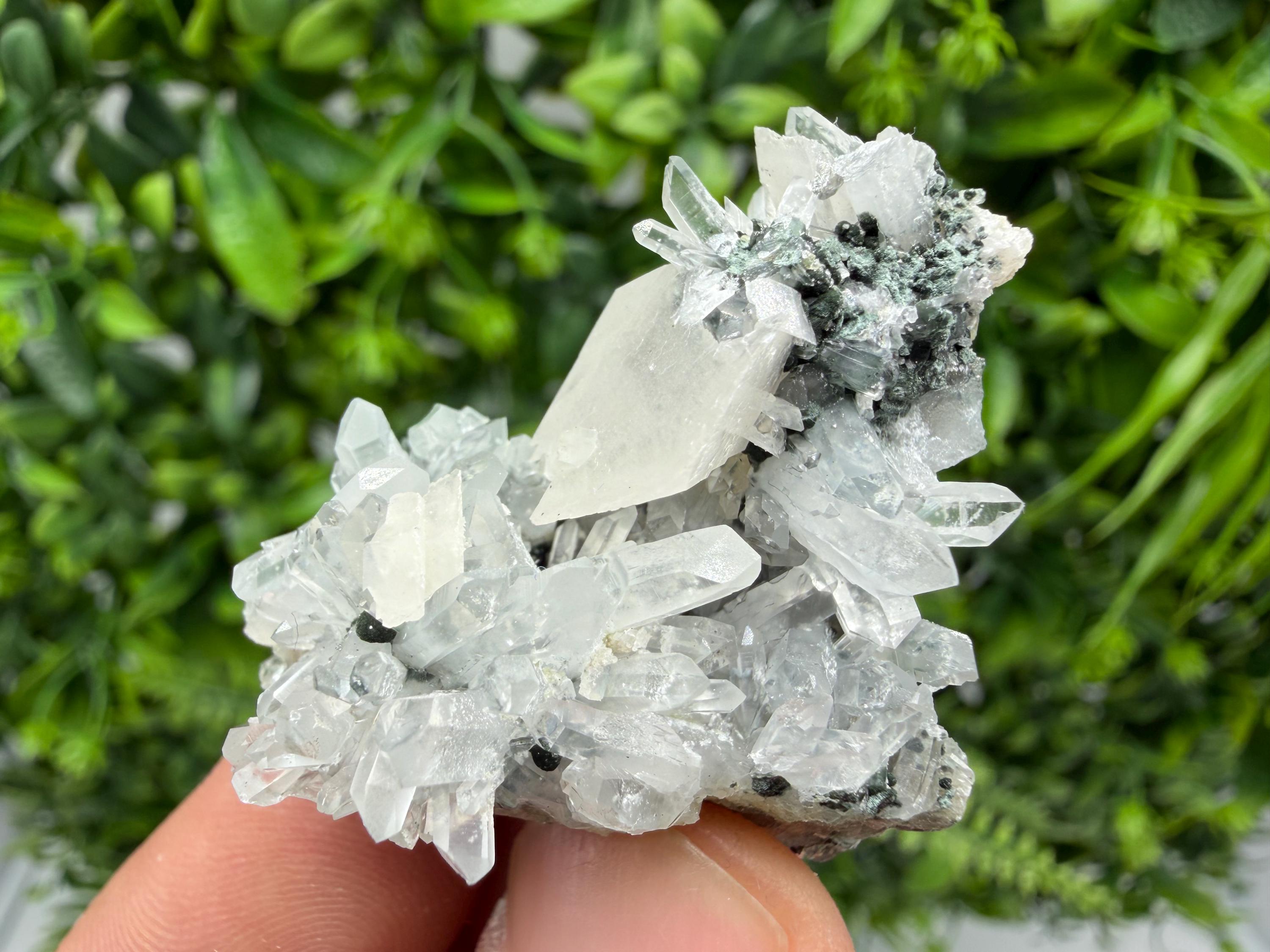 Wonderful Calcite,Quartz on Chlorite matrix,from Borieva mine,Madan,Bulgaria,natural collection mineral specimen,rare crystal,home decor