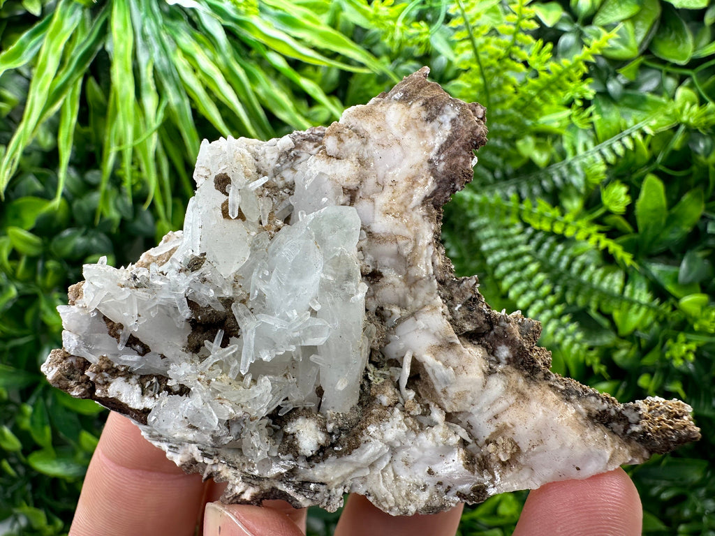 Chlorite Quartz on Rhodochrosite Mineral Specimen