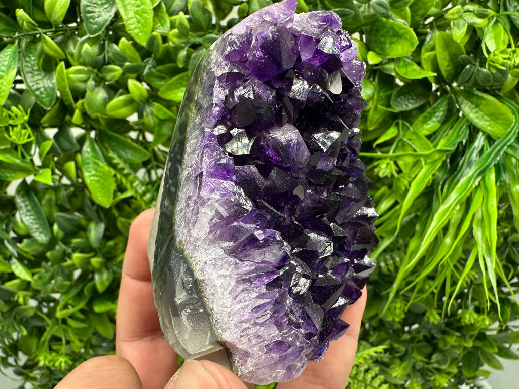 Uruguay Amethyst Crystal: Purple Quartz Cluster, Home Decor