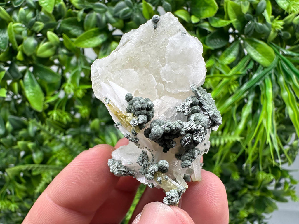 UV Reactive Mangano Calcite Cluster, Bulgaria Crystal Decor