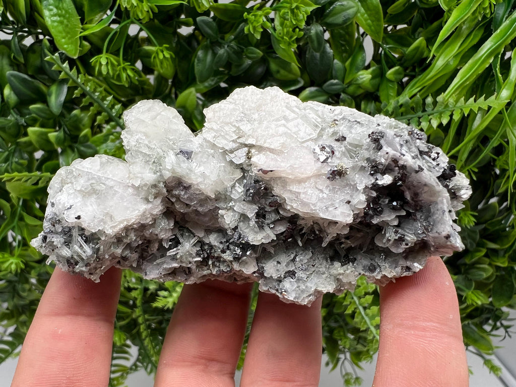 UV Mangano Calcite Crystal: Borieva Mine, Bulgaria - Home Decor Stone