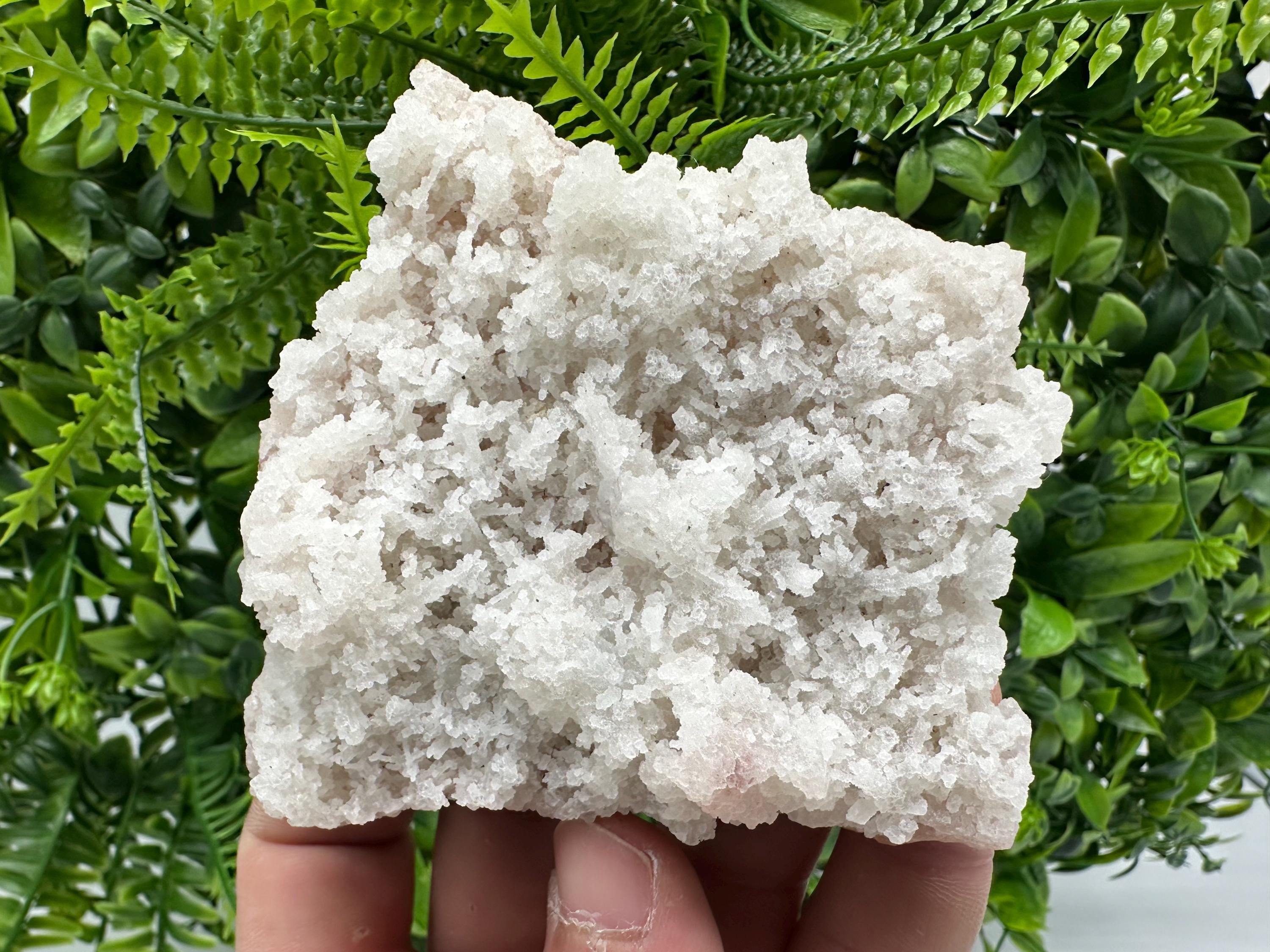 Natural Chalcedony Specimen: India Crystal Mineral, Home Decor