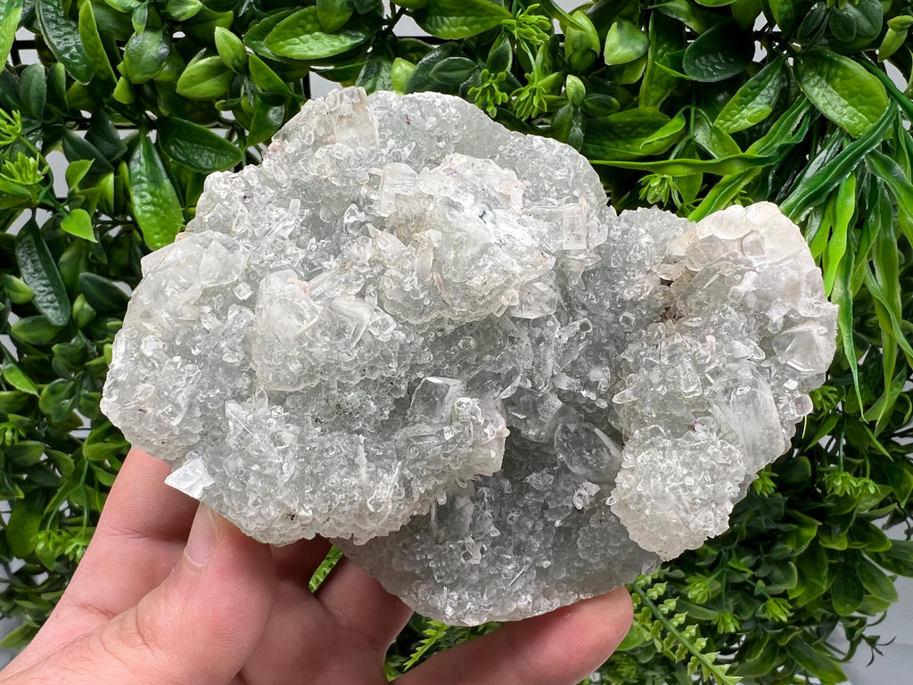 Natural Chalcedony Specimen, India Crystals, Home Decor (425 grams)