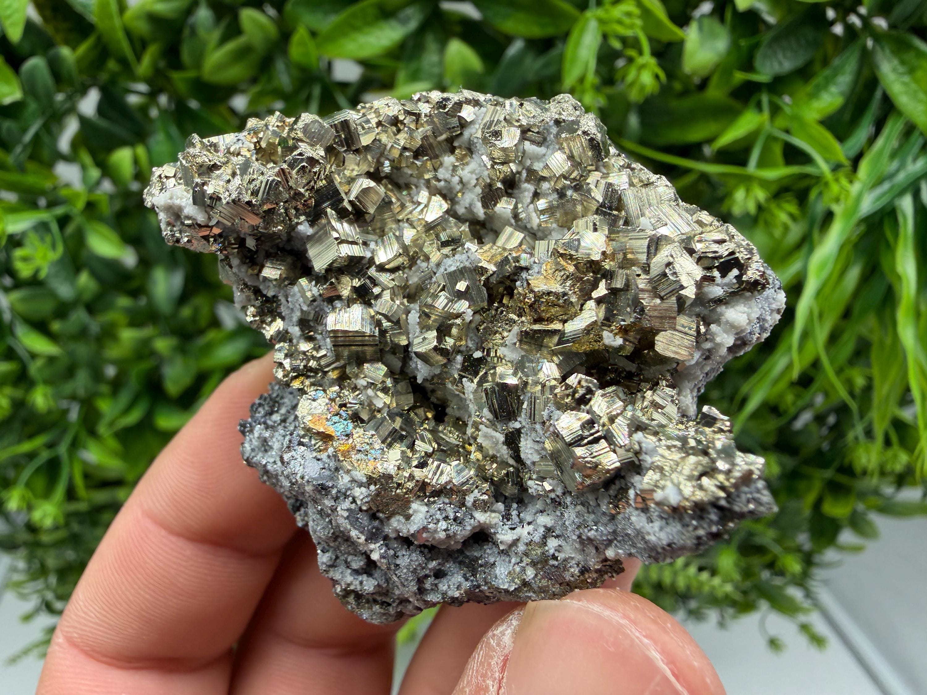 Pyrite Sphalerite Quartz  Mineral Specimen, Krushev dol Mine