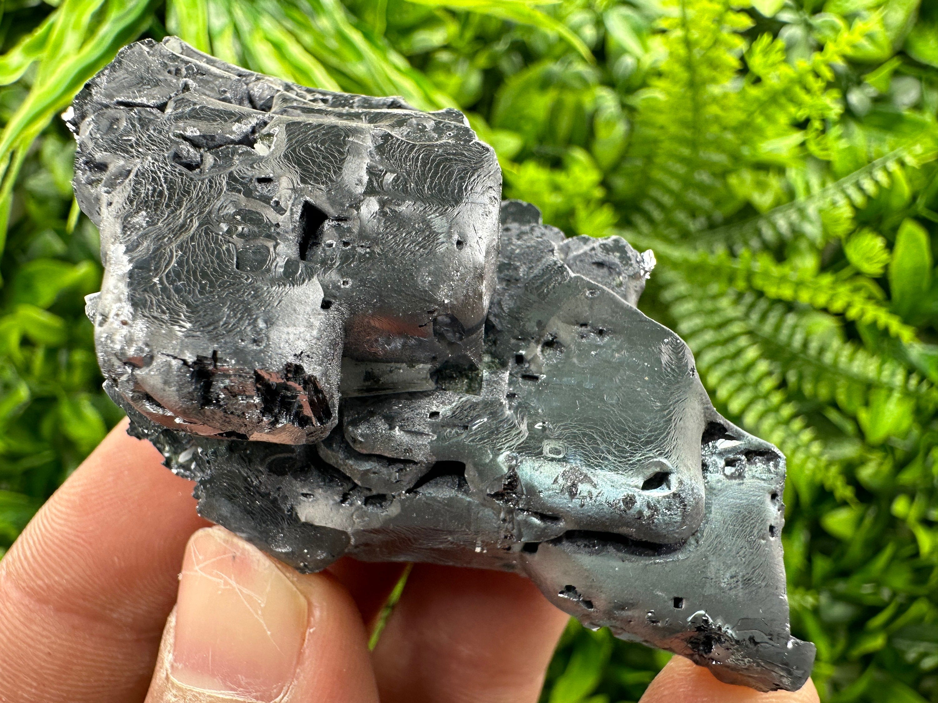 Shiny Galena Cluster: Rare Borieva Mine Crystal, Bulgaria