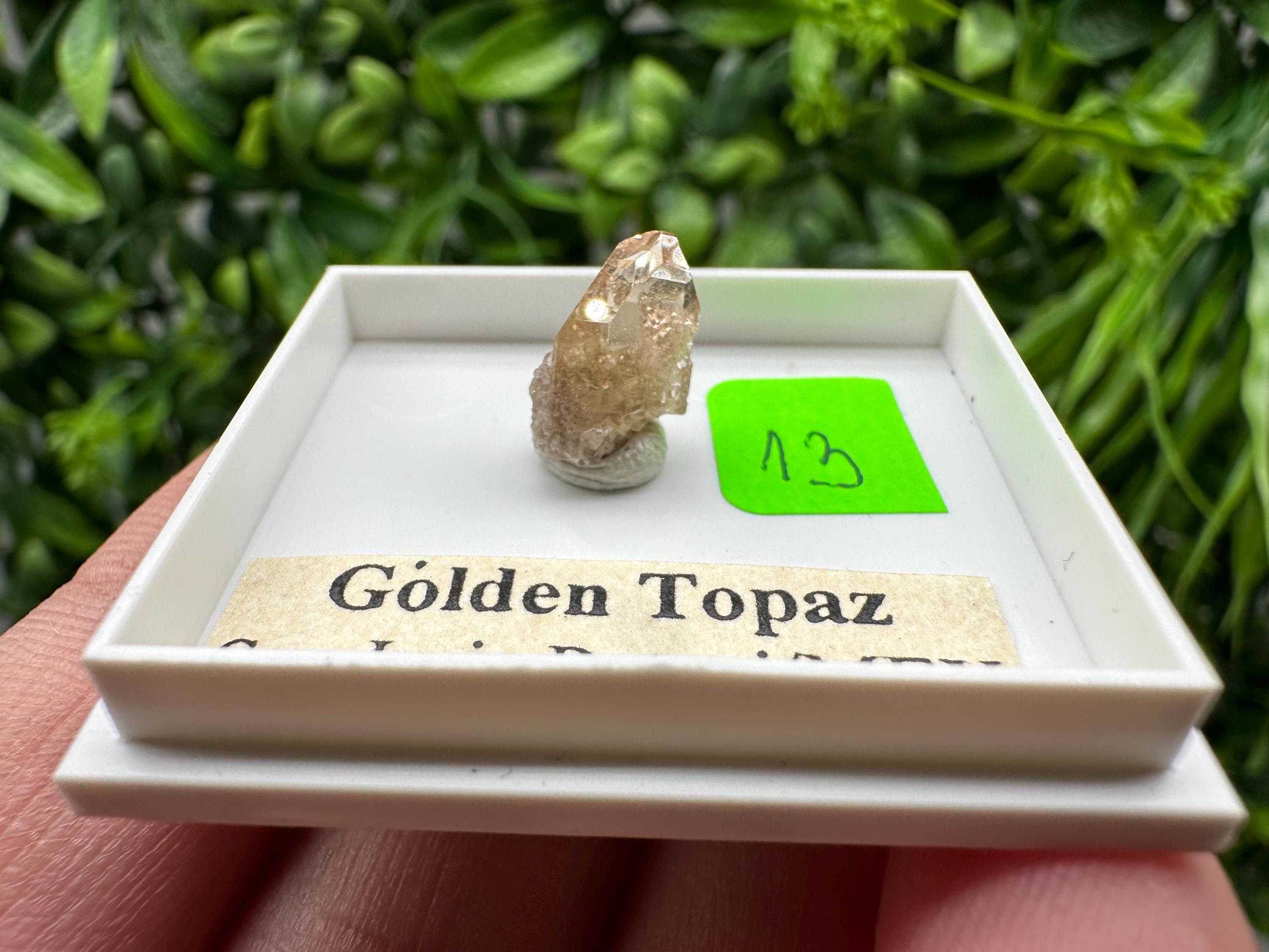 Golden Topaz Crystal, Mineral Specimen from Mexico