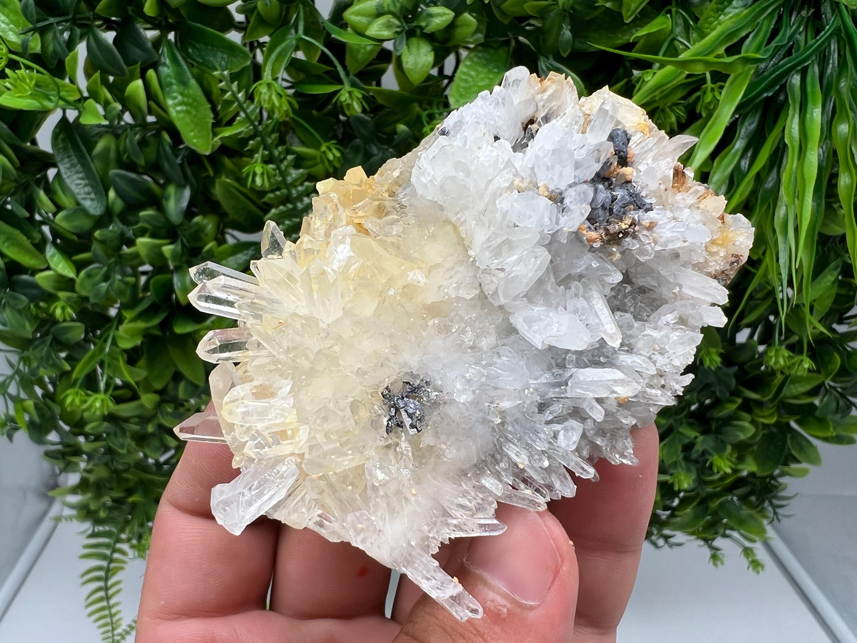 Limonite Quartz Cluster: 9th September Mine, Bulgaria