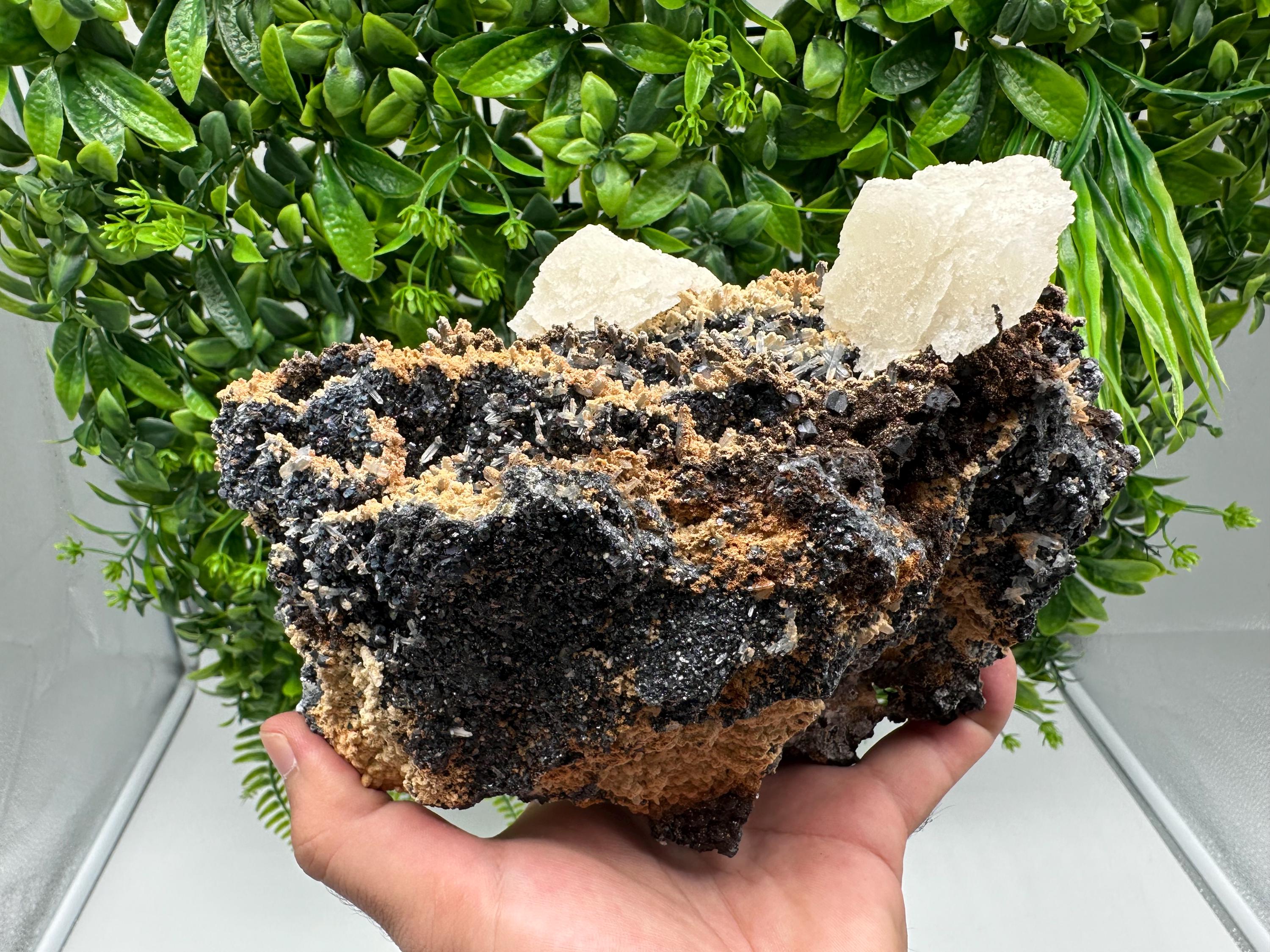 Wonderful and Rare Calcite on Matrix,from 9th September mine,Bulgaria,natural minerals souvenir,gift,home decor,collection Calcite cluster