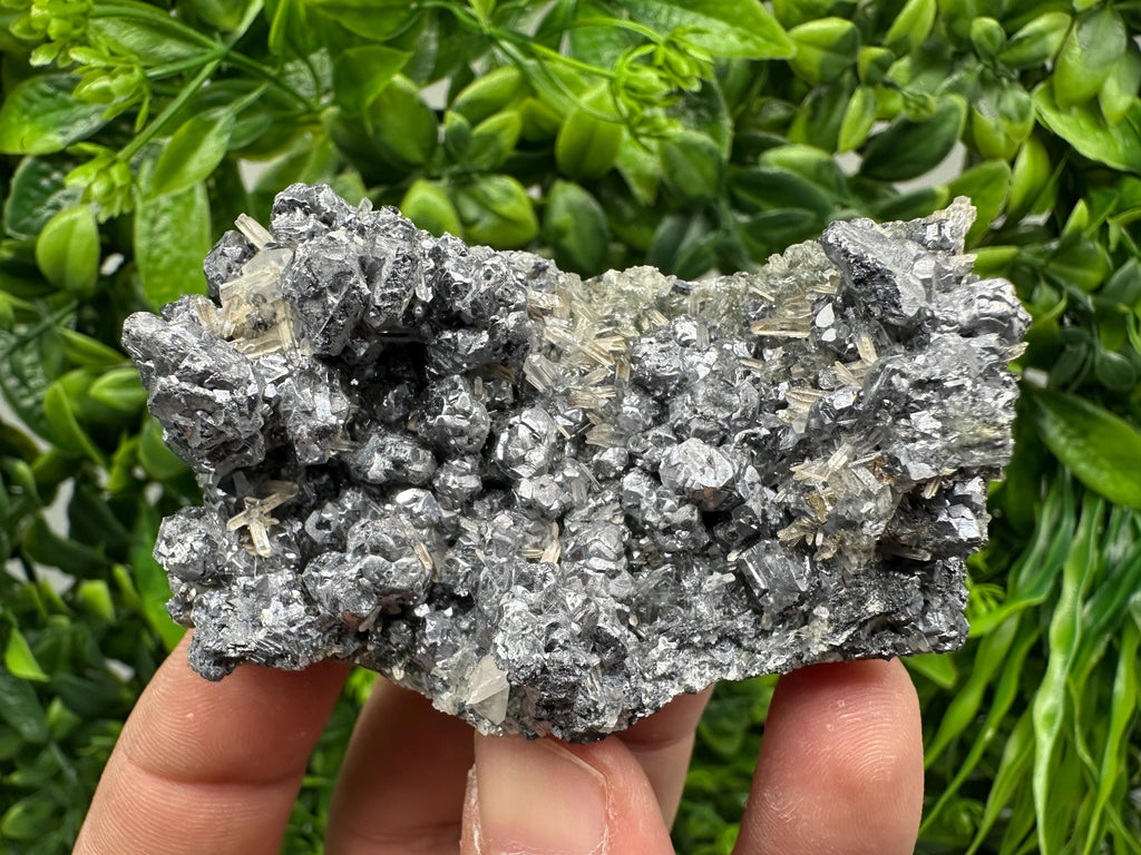 Stunning Shiny Galena,Sphalerite on needle Quartz,from Borieva mine,Bulgaria natural mine Souvenir crystal,collectors speciment,gift,stone