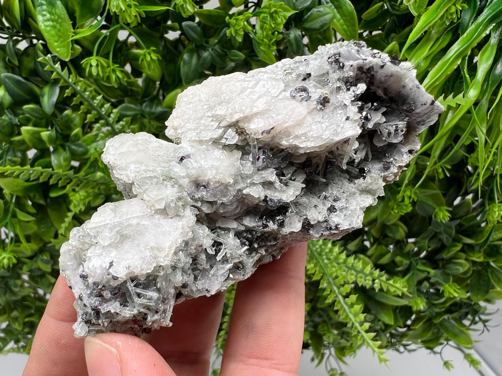 UV Mangano Calcite Crystal: Borieva Mine, Bulgaria - Home Decor Stone