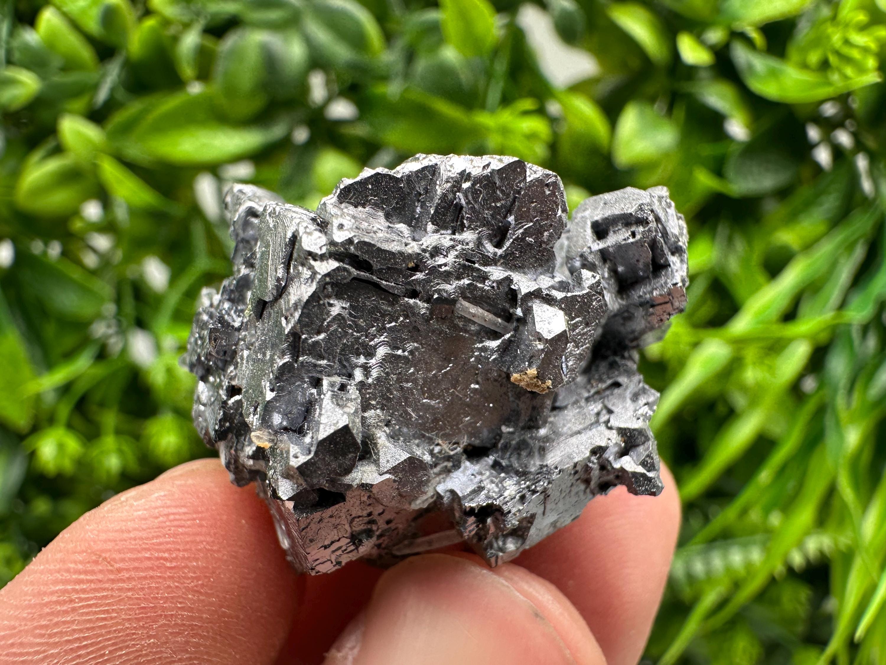 Skeletal Galena on Sphalerite Crystal Mineral Specimen