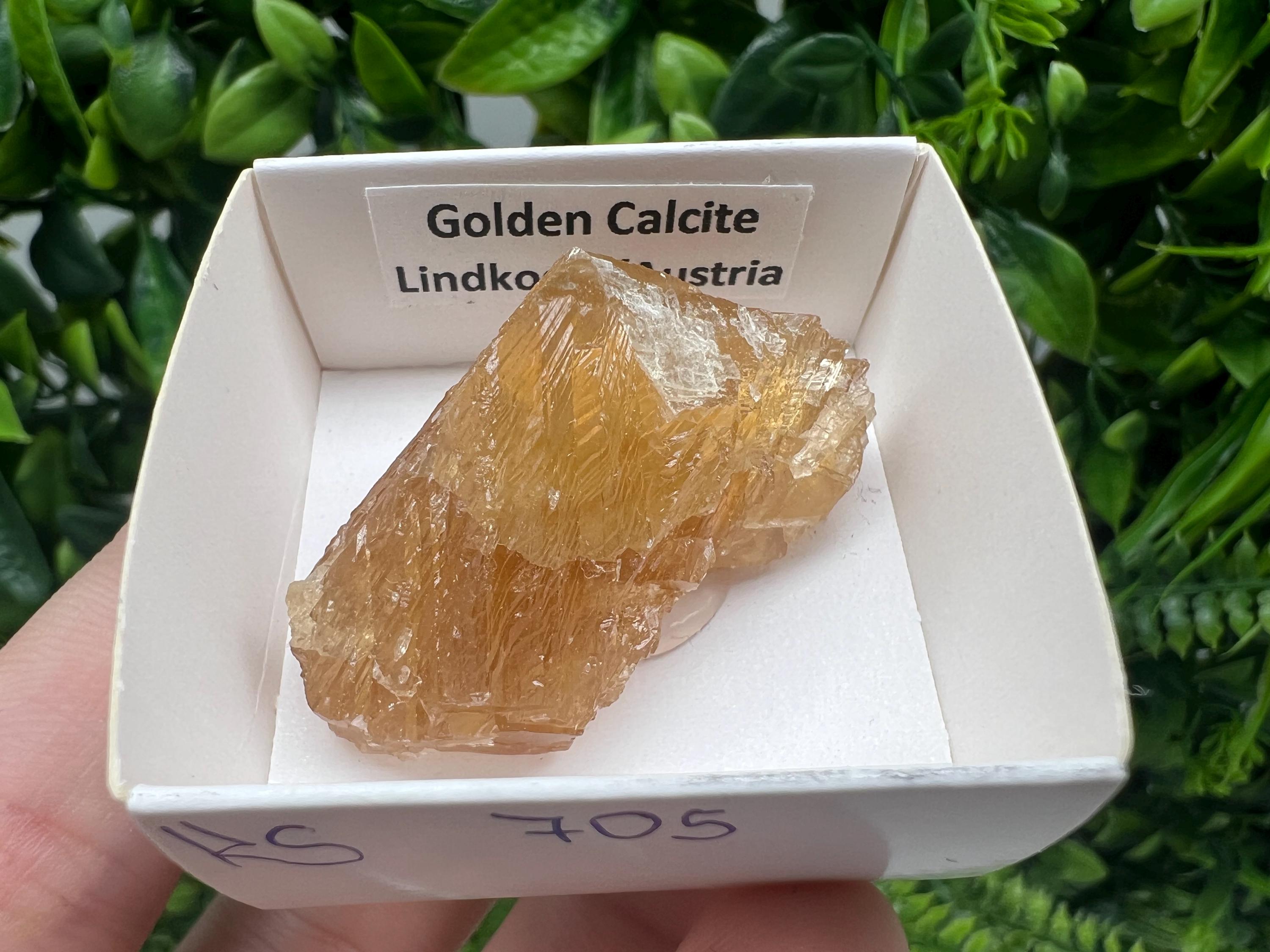 Raw Honey Calcite Stone: Golden Yellow Crystal (4/2.5 cm
