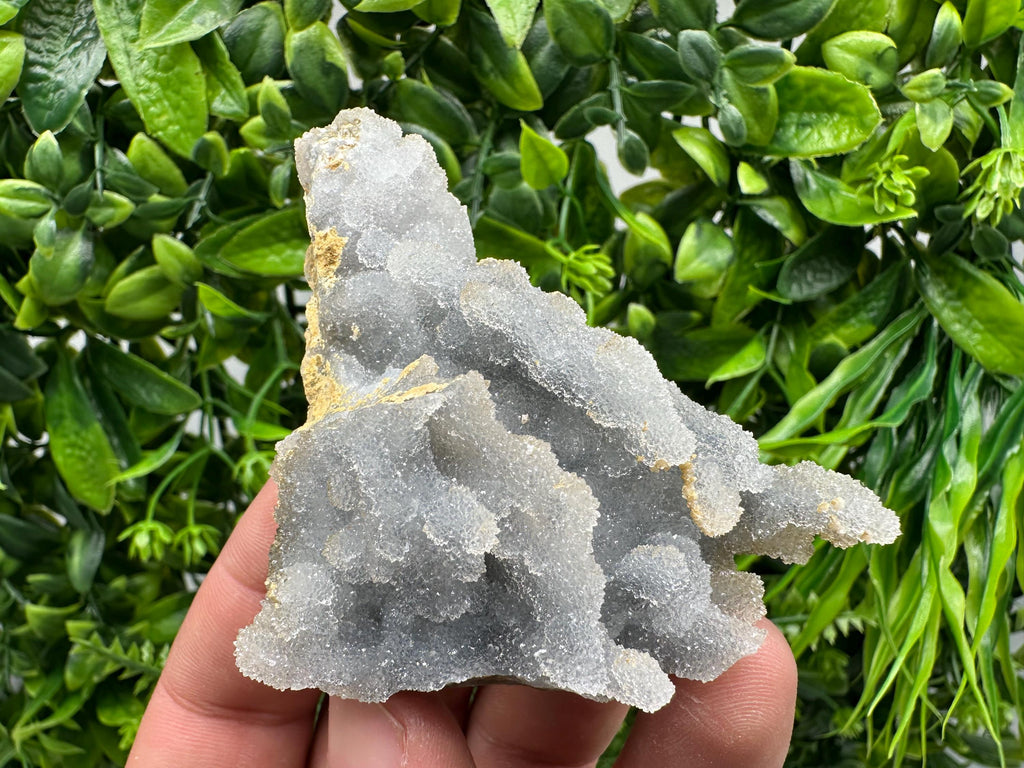 Blue Chalcedony Quartz with Chlorite Inclusions: Krushev Dol Bulgaria