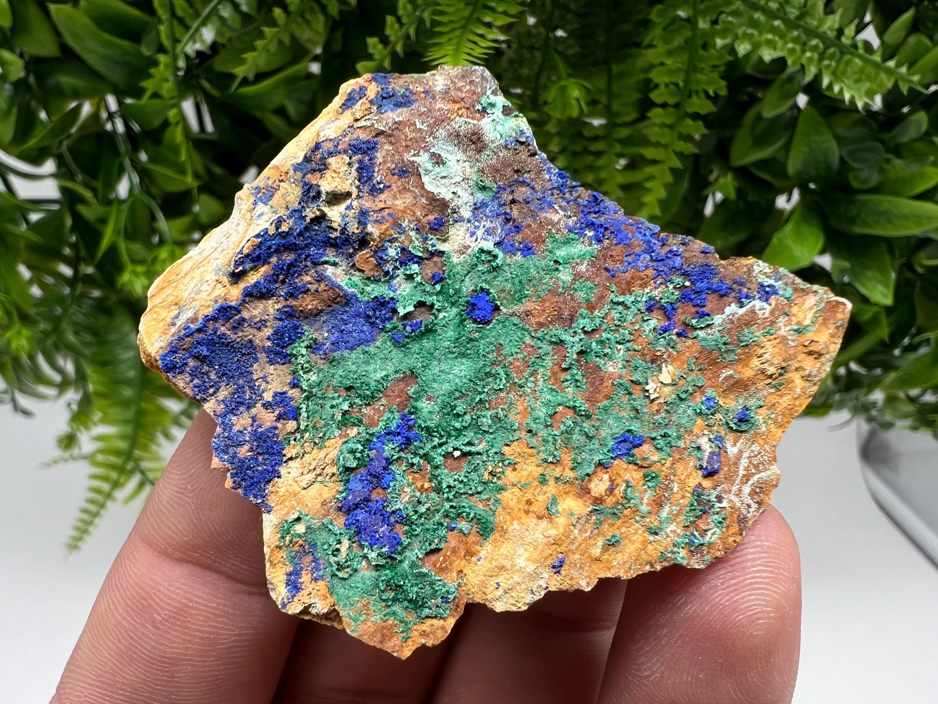 Azurite and Malachite,from Morocco,green minerals,Blue crystal,collection stone,home decor mineral,gift mineral,crystal Rare crystal mineral