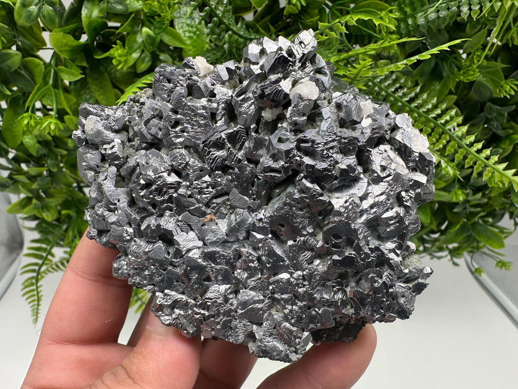 Skeletal Galena Specimen: Mirror-Like Mineral Decor from Bulgaria