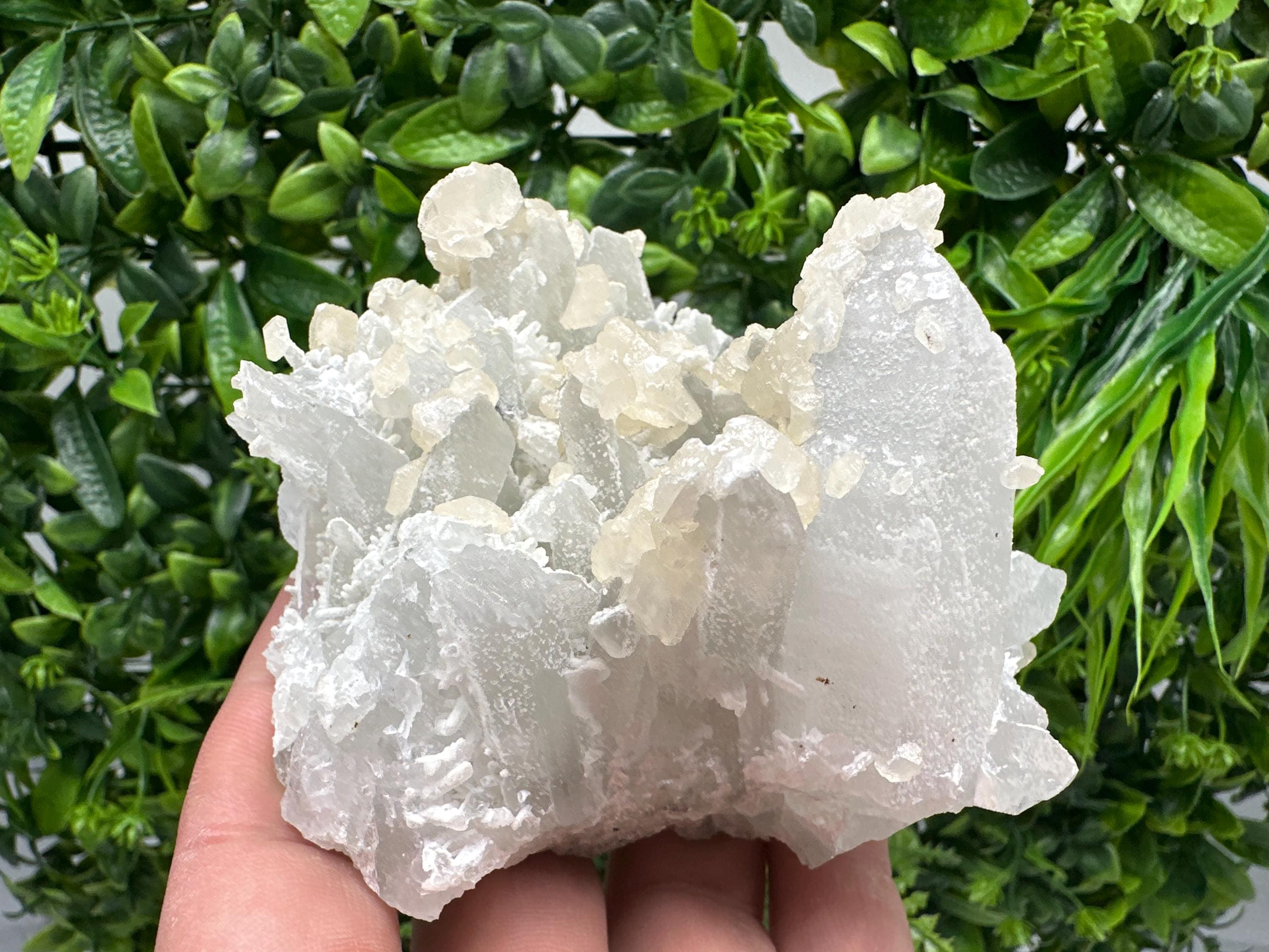 Milky Quartz Calcite Specimen, Borieva Mine Bulgaria, Home Decor Stone