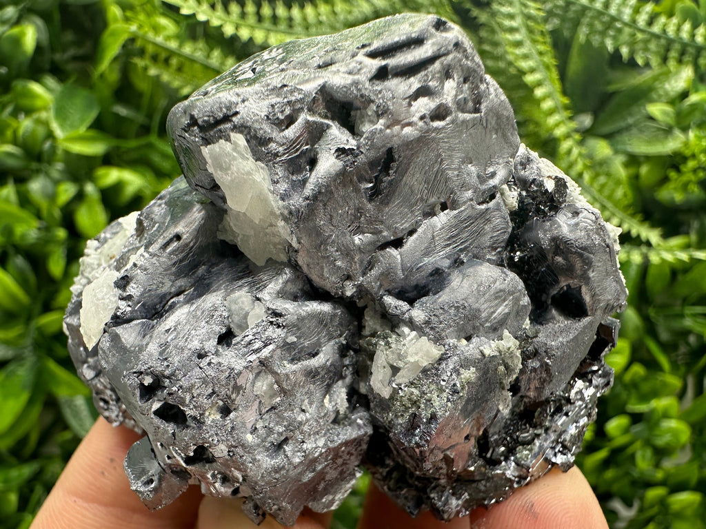 Galena on Sphalerite and Quartz, Borieva Mine, Bulgaria