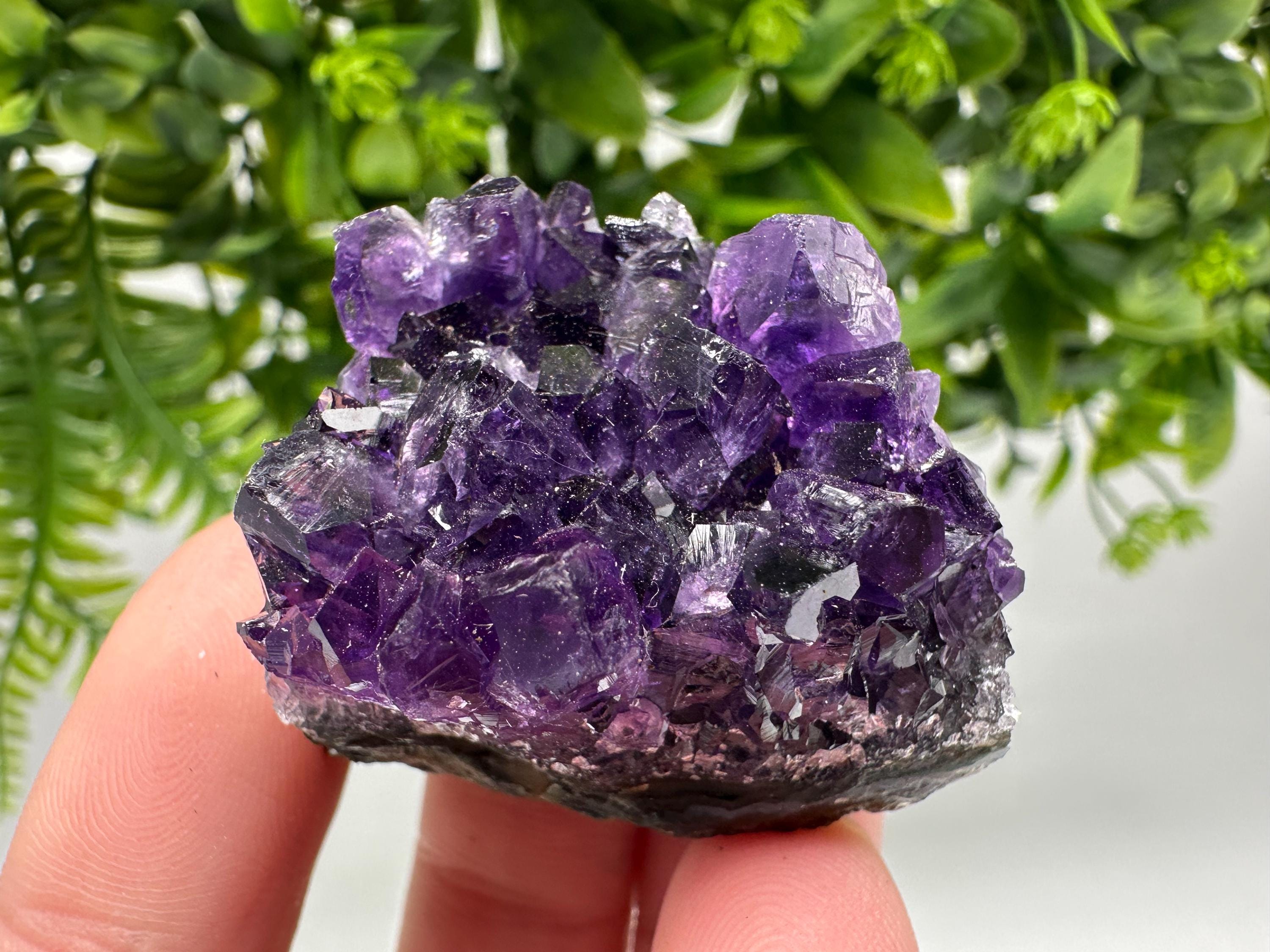 Uruguay Amethyst Crystal: Purple Quartz Home Decor, Energy Stone