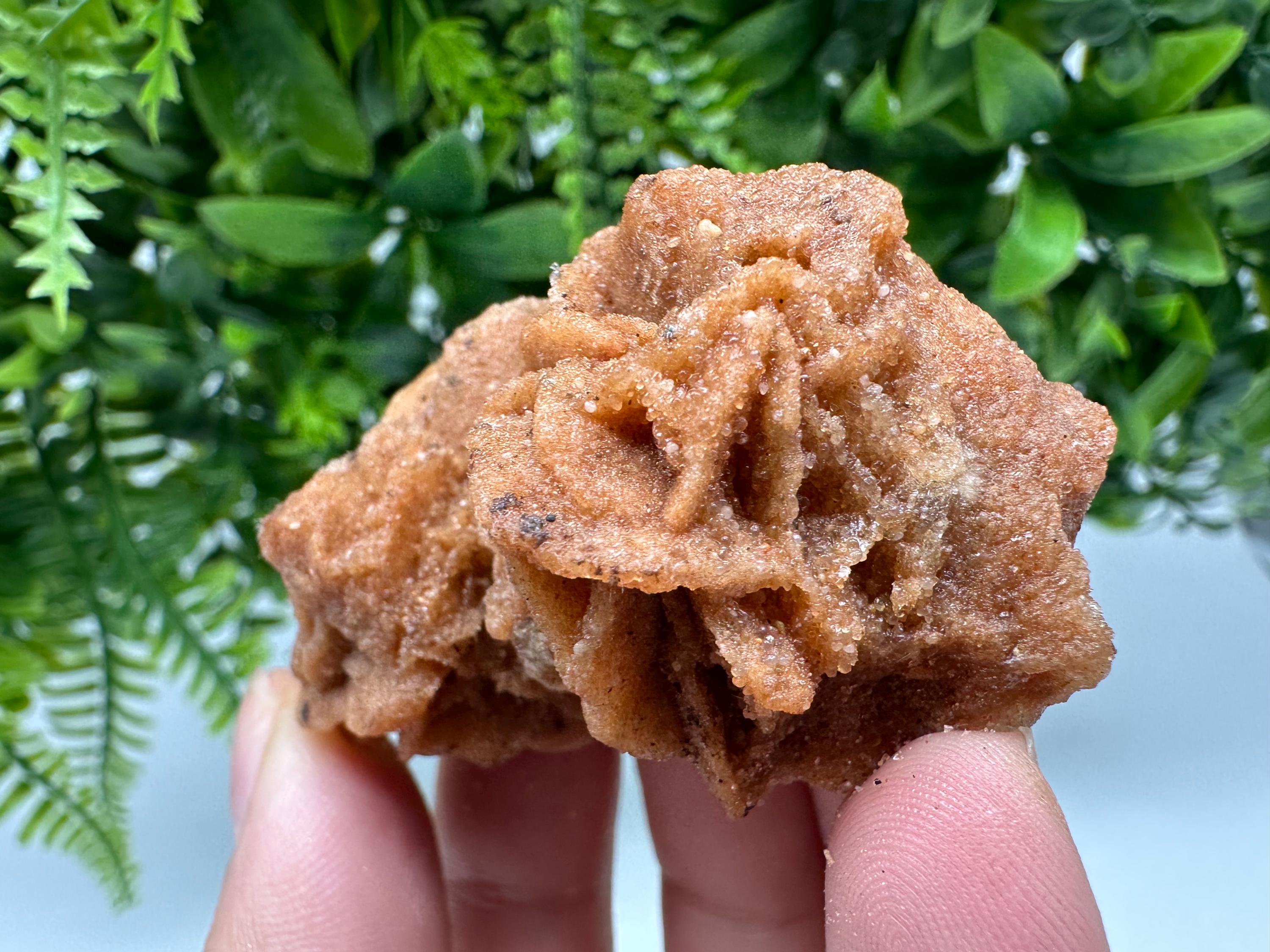 Natural Desert Rose Crystal - Root Chakra Healing Selenite Brown Stone - Vitality & Creativity Boost - Spiritual Gift for Home Decor,mineral